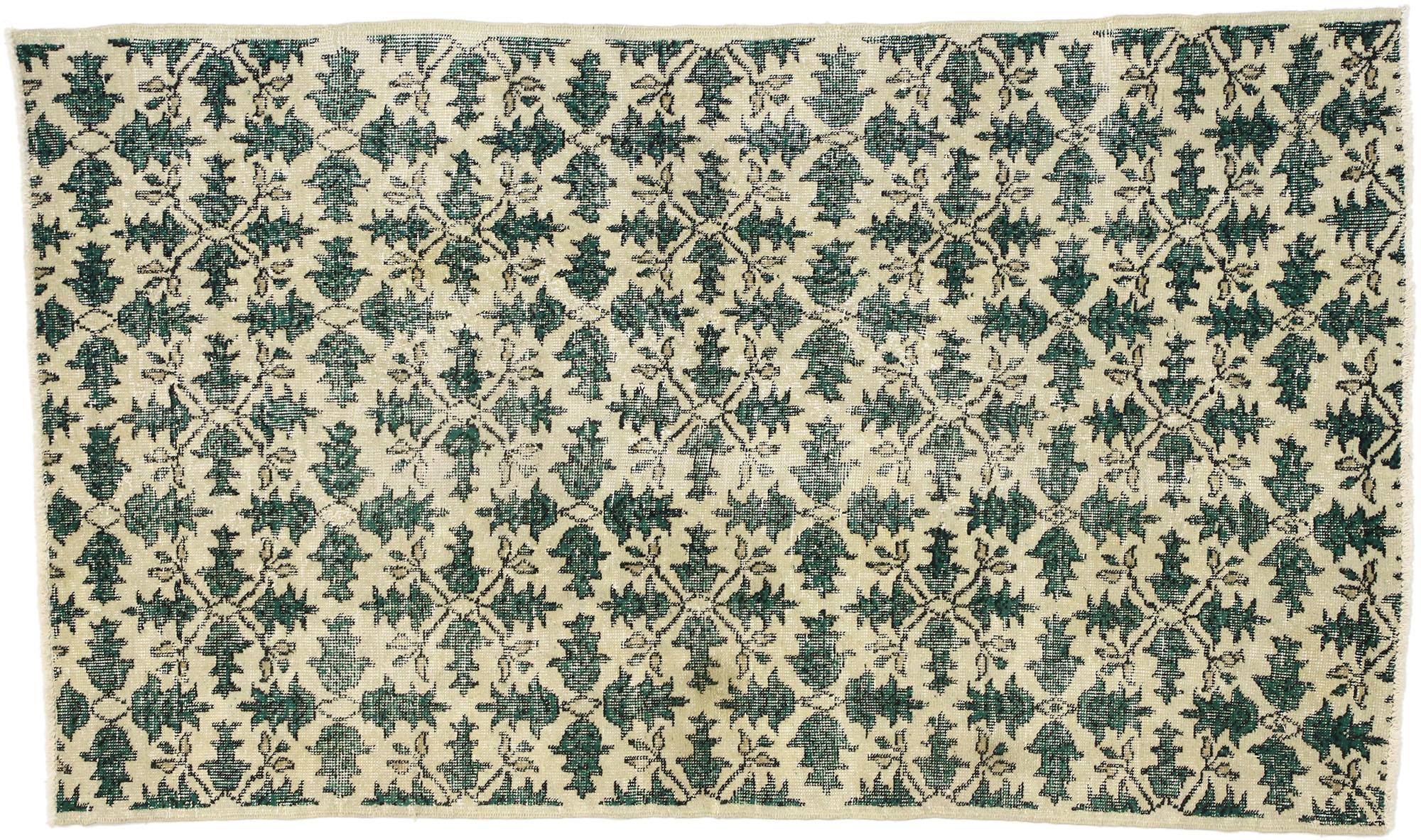 Zeki Muren, türkischer Sivas-Teppich im rustikalen Landhausstil, im Vintage-Stil im Angebot 1