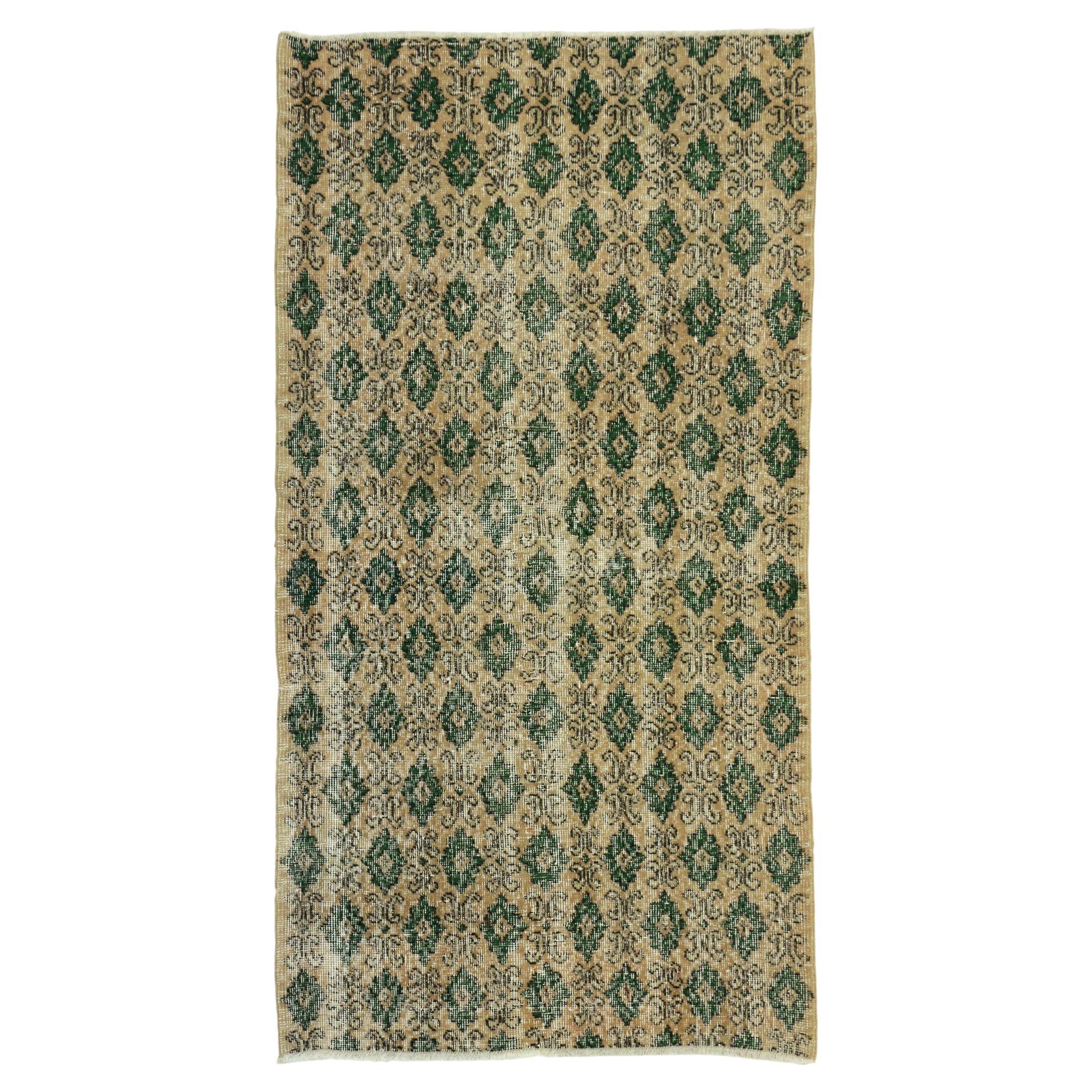 Tapis turc Sivas Zeki Muren des années 1960 avec style moderne