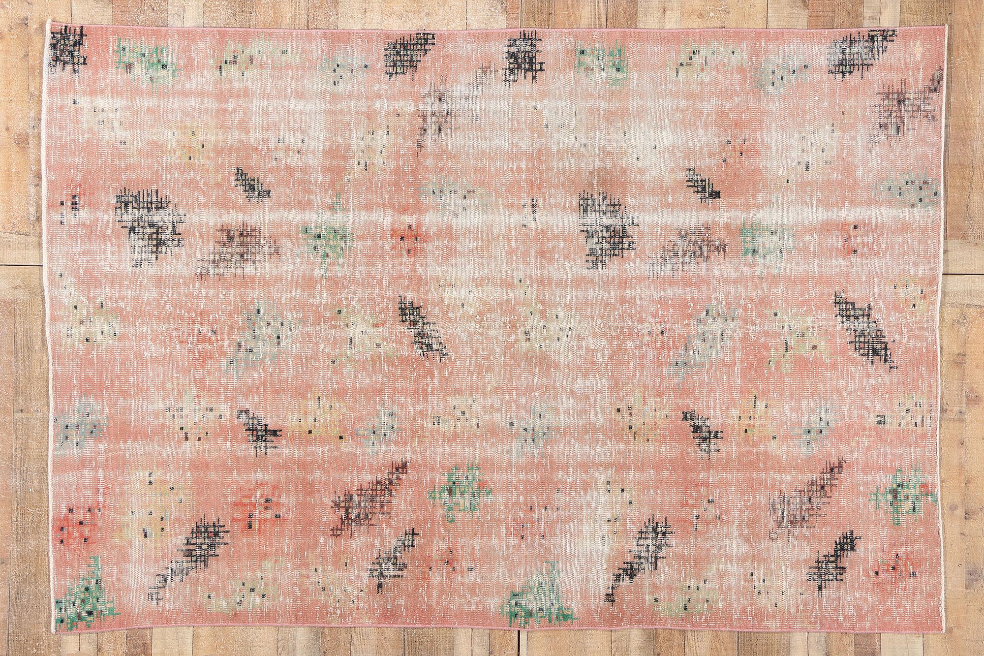 1970's Zeki Muren Turkish Sivas Carpet with Modern Style For Sale 2