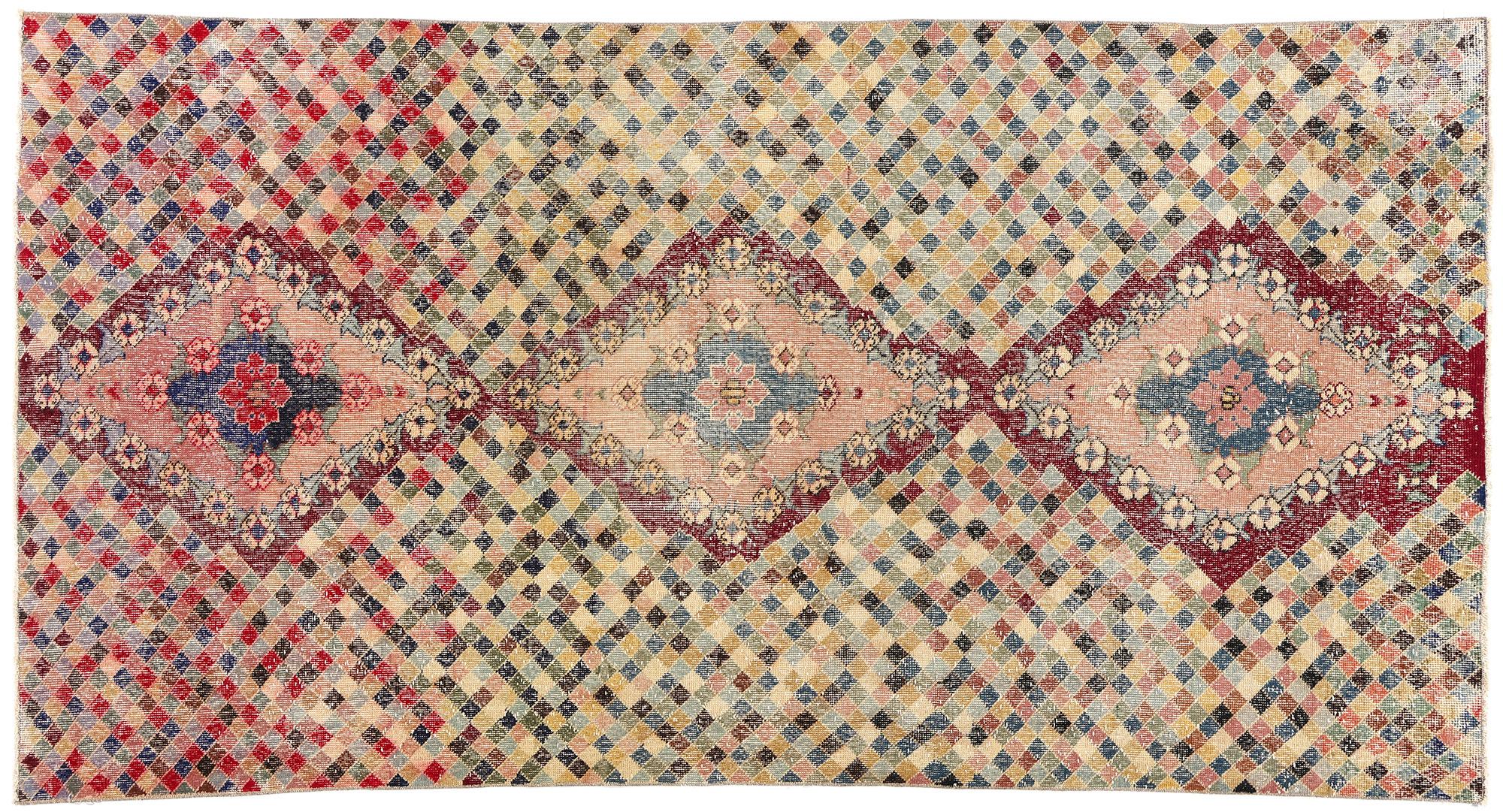 Zeki Muren Vintage Türkisch Sivas Teppich im Angebot 3