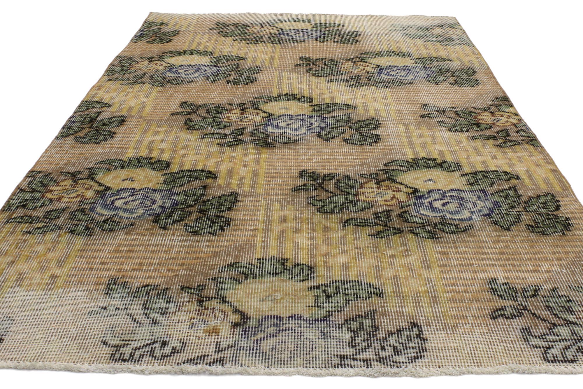 Rustico Tappeto Zeki Muren Vintage Turkish Sivas in vendita