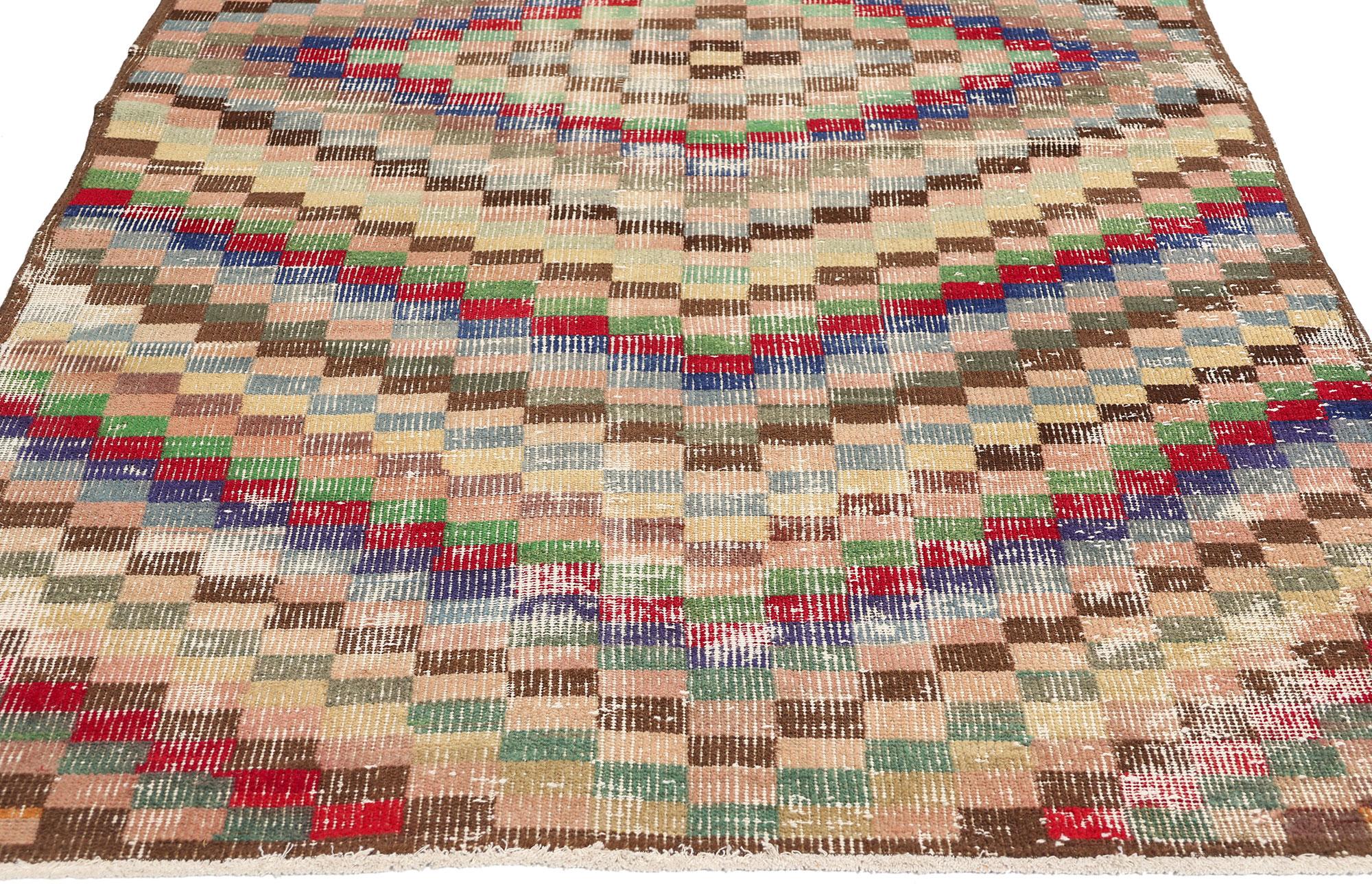 Zeki Muren Vintage Türkisch Sivas Teppich (Handgeknüpft) im Angebot