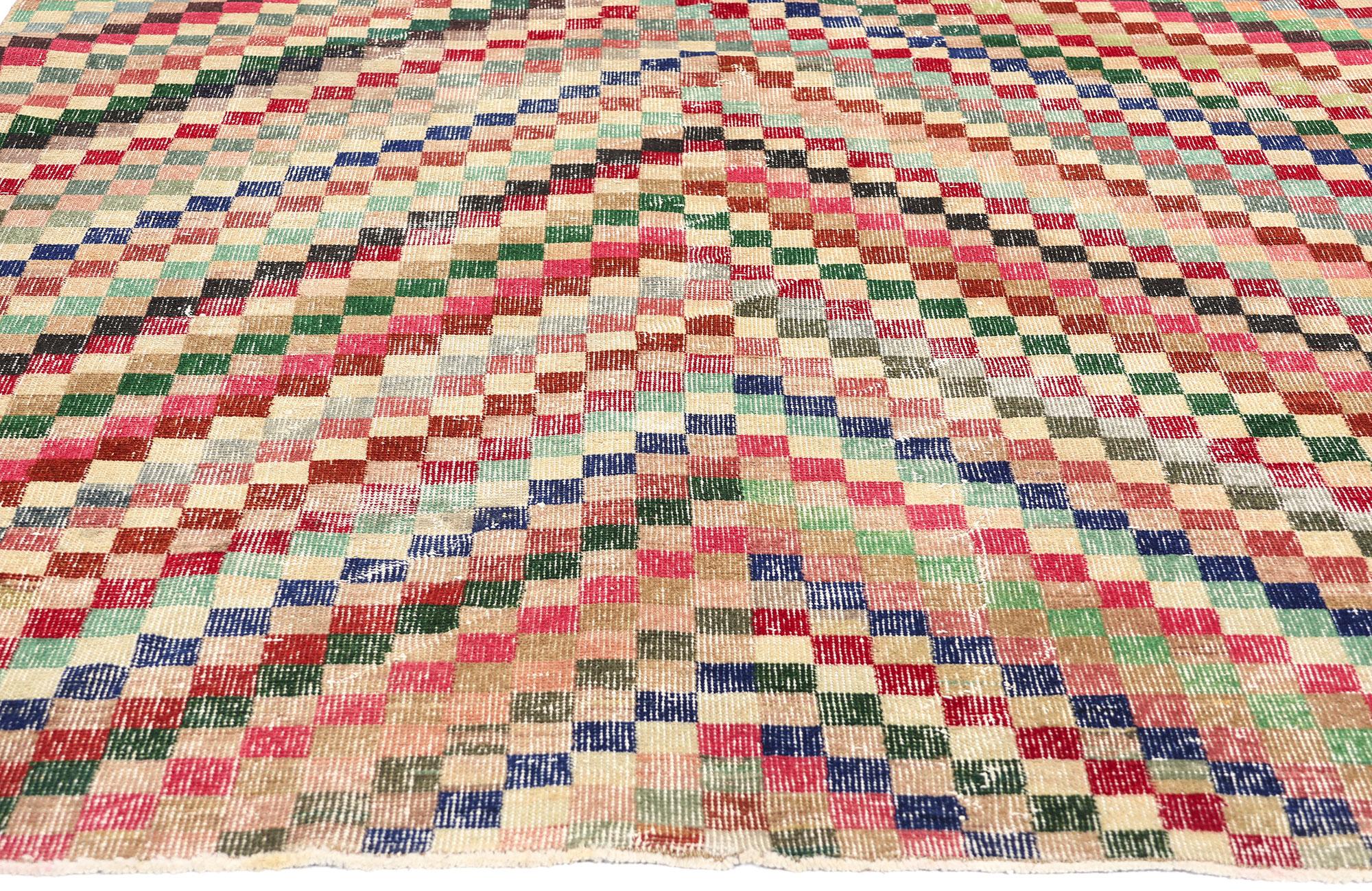 Zeki Muren Vintage Türkisch Sivas Teppich (Handgeknüpft) im Angebot