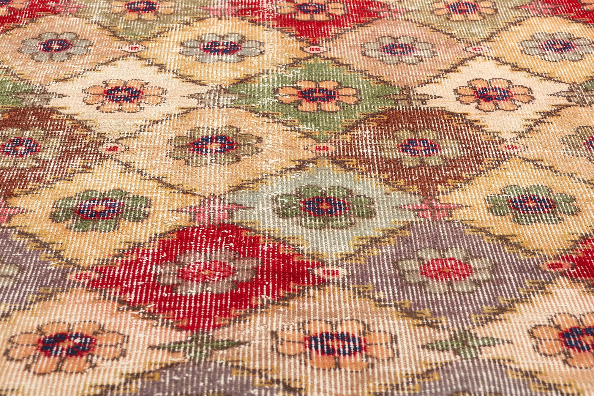 Hand-Knotted Zeki Muren Vintage Turkish Sivas Rug For Sale