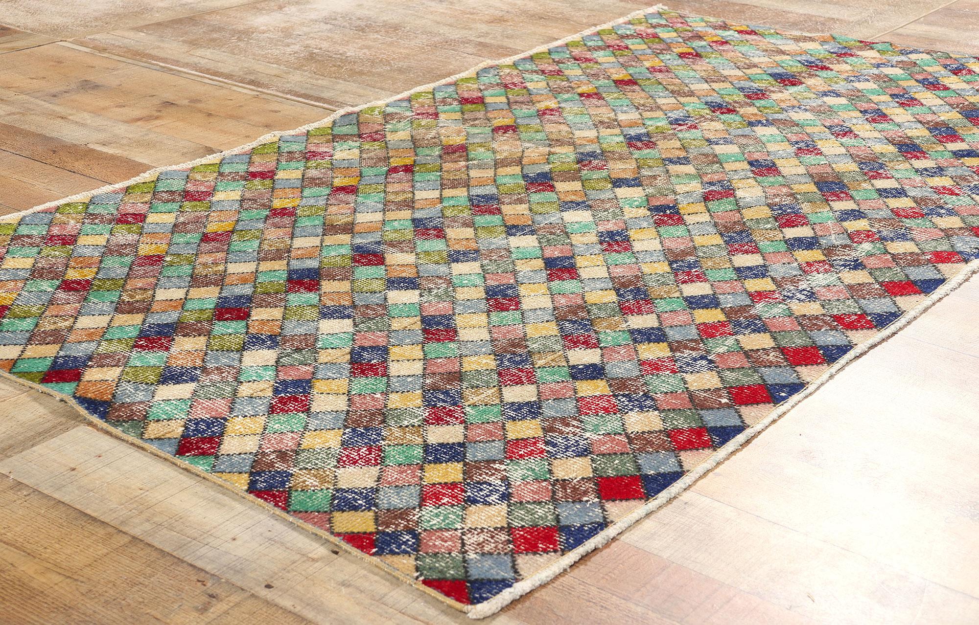20ième siècle Tapis turc Sivas vintage Zeki Muren en vente