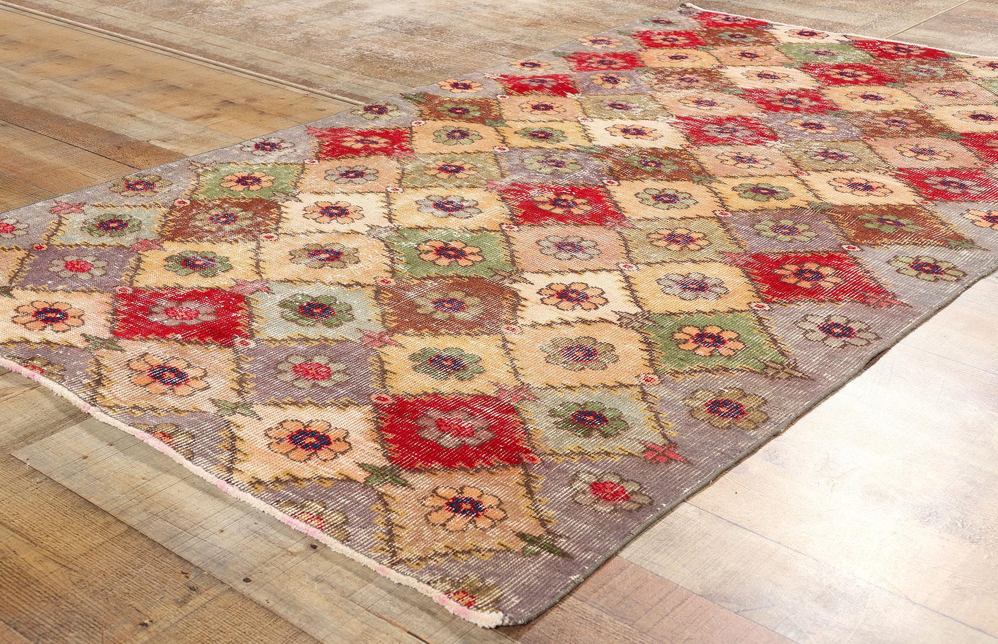 Wool Zeki Muren Vintage Turkish Sivas Rug For Sale