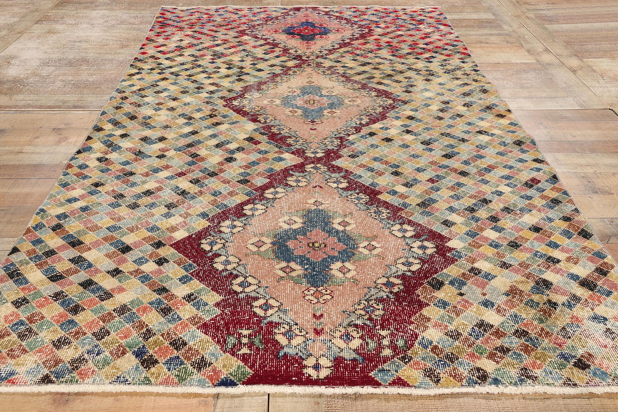 Zeki Muren Vintage Türkisch Sivas Teppich im Angebot 1