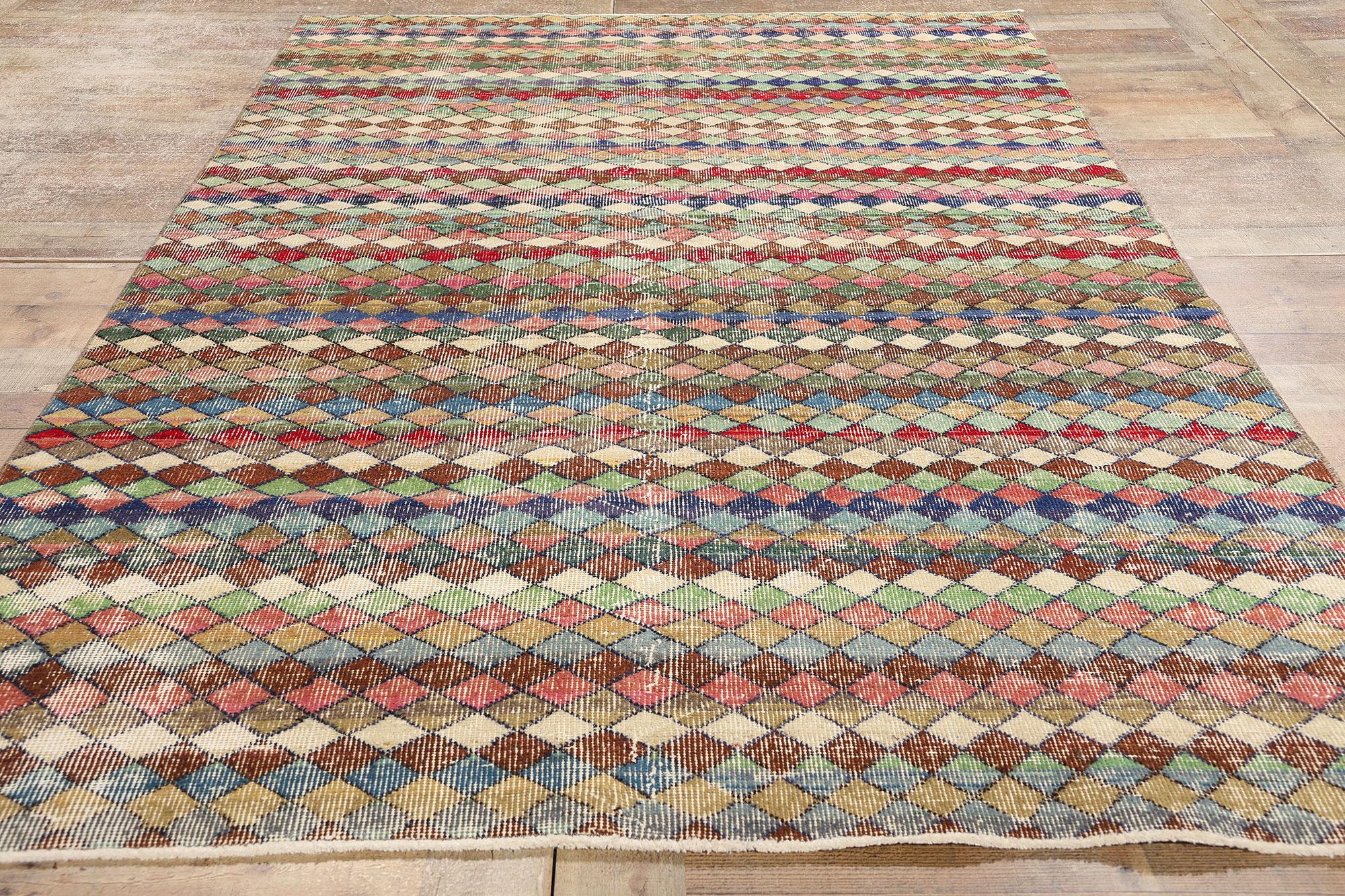 Alfombra Sivas Turca Vintage Zeki Muren Lana en venta