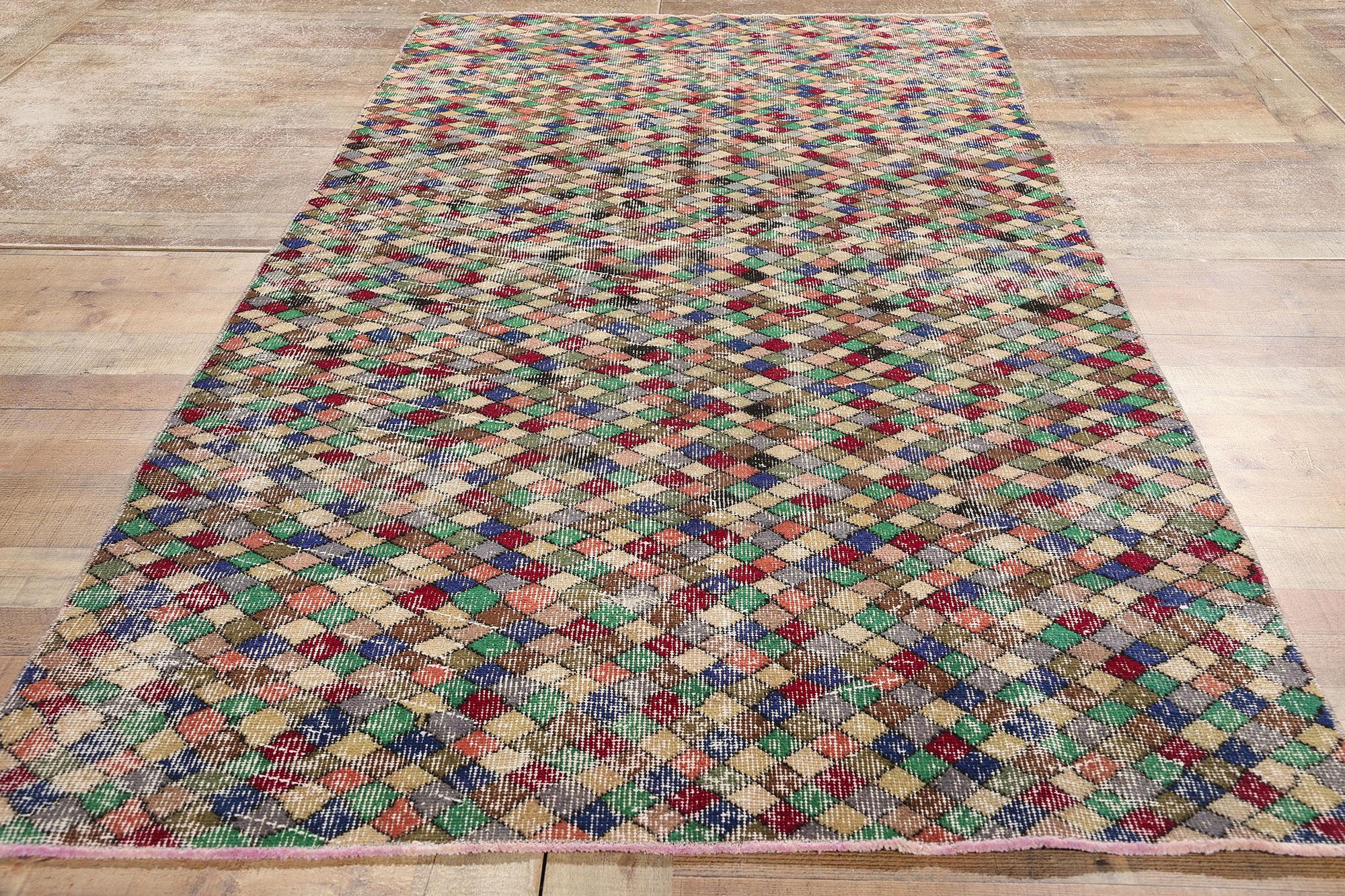 Alfombra Sivas Turca Vintage Zeki Muren Lana en venta