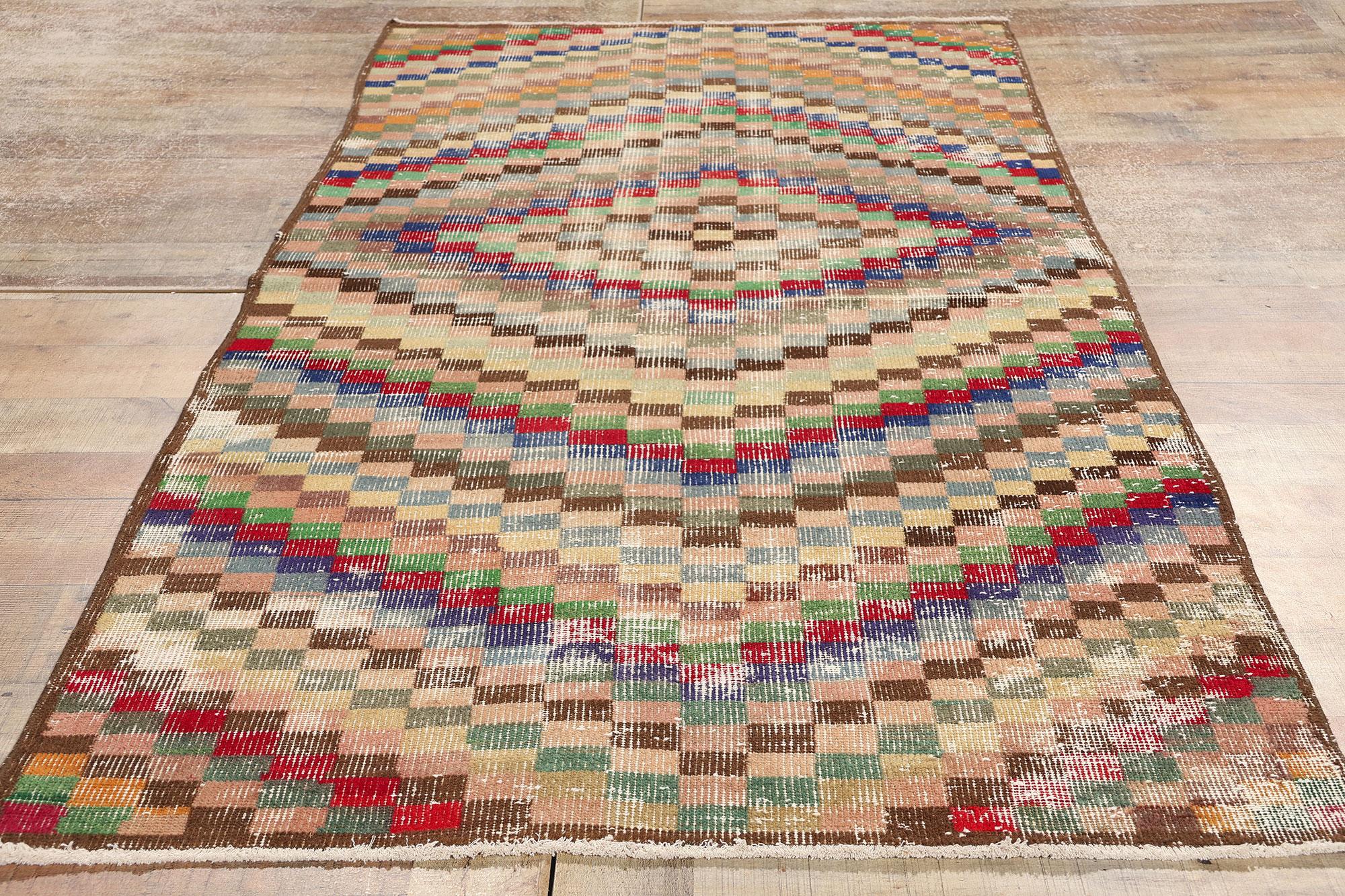 Zeki Muren Vintage Türkisch Sivas Teppich im Angebot 1