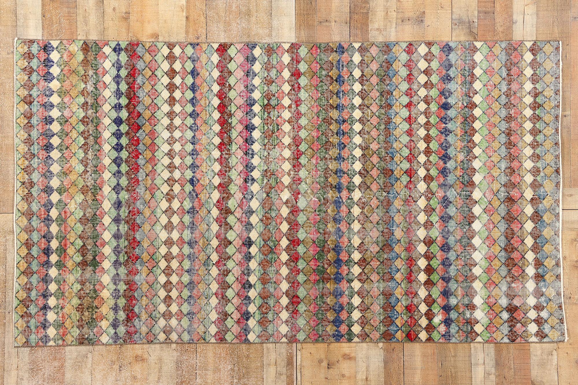 Alfombra Sivas Turca Vintage Zeki Muren en venta 1