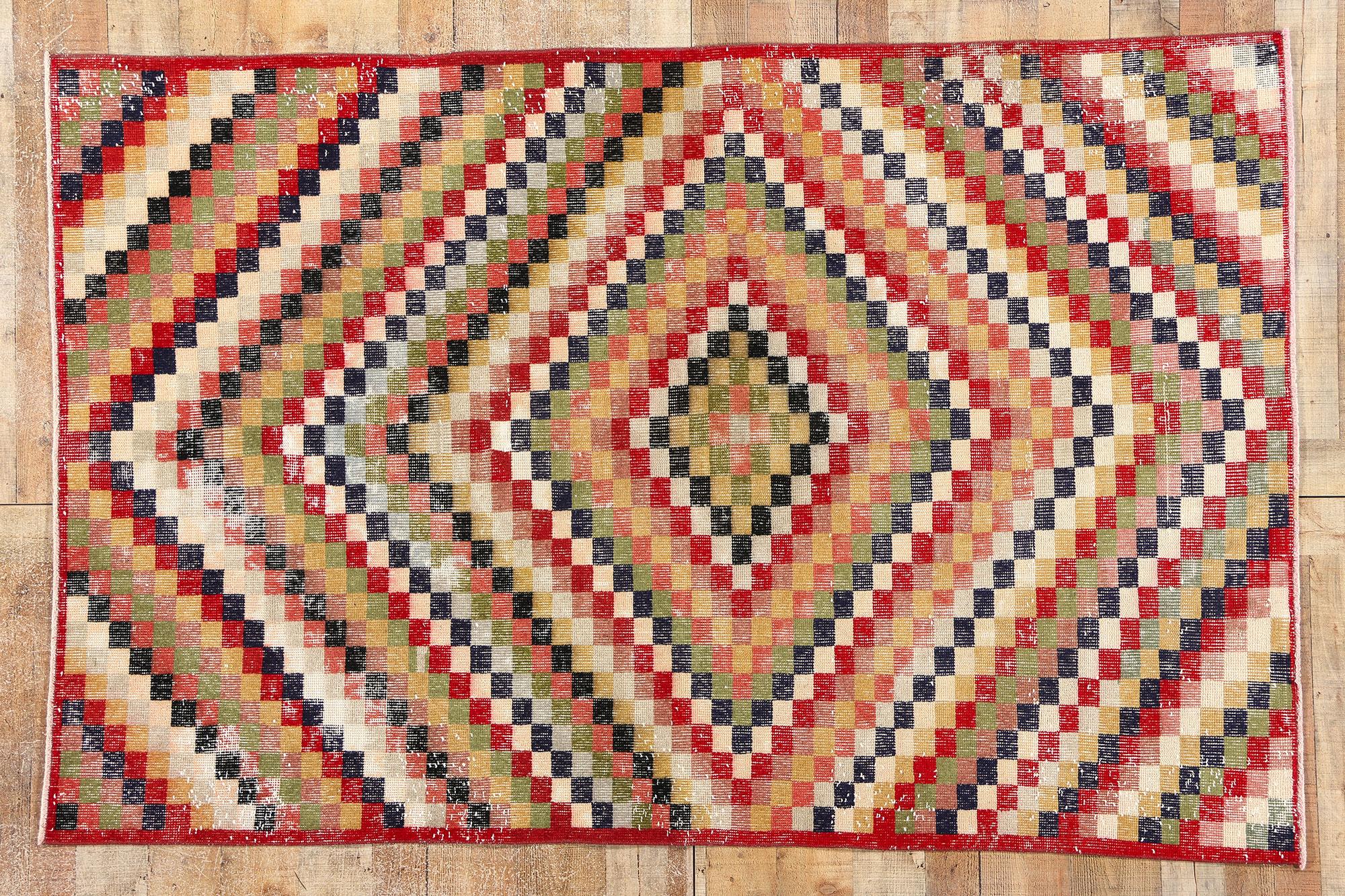 Zeki Muren Vintage Turkish Sivas Rug For Sale 2