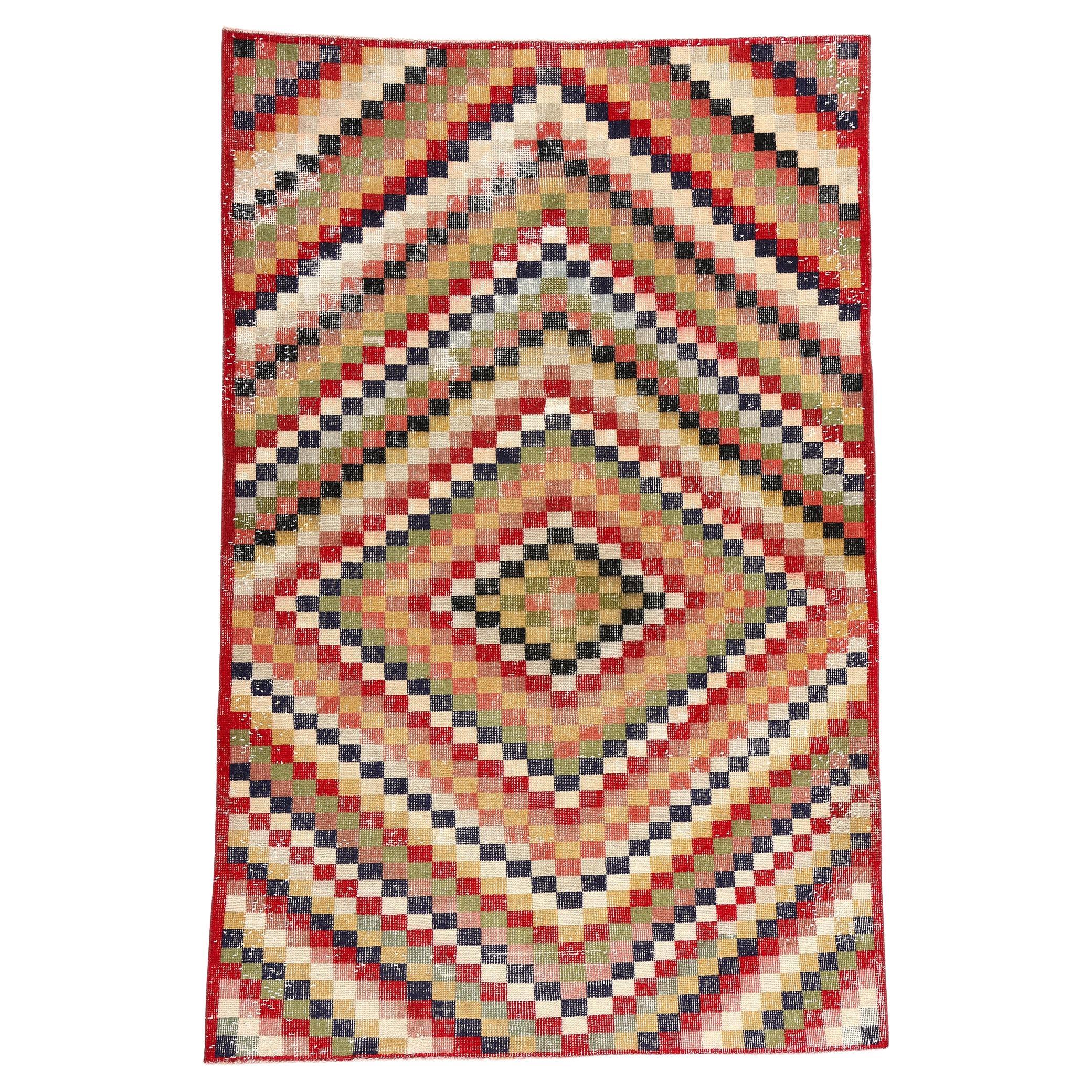 Tapis turc Sivas vintage Zeki Muren