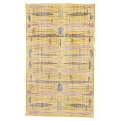 Tappeto Zeki Muren Vintage Turkish Sivas con stile espressionista astratto