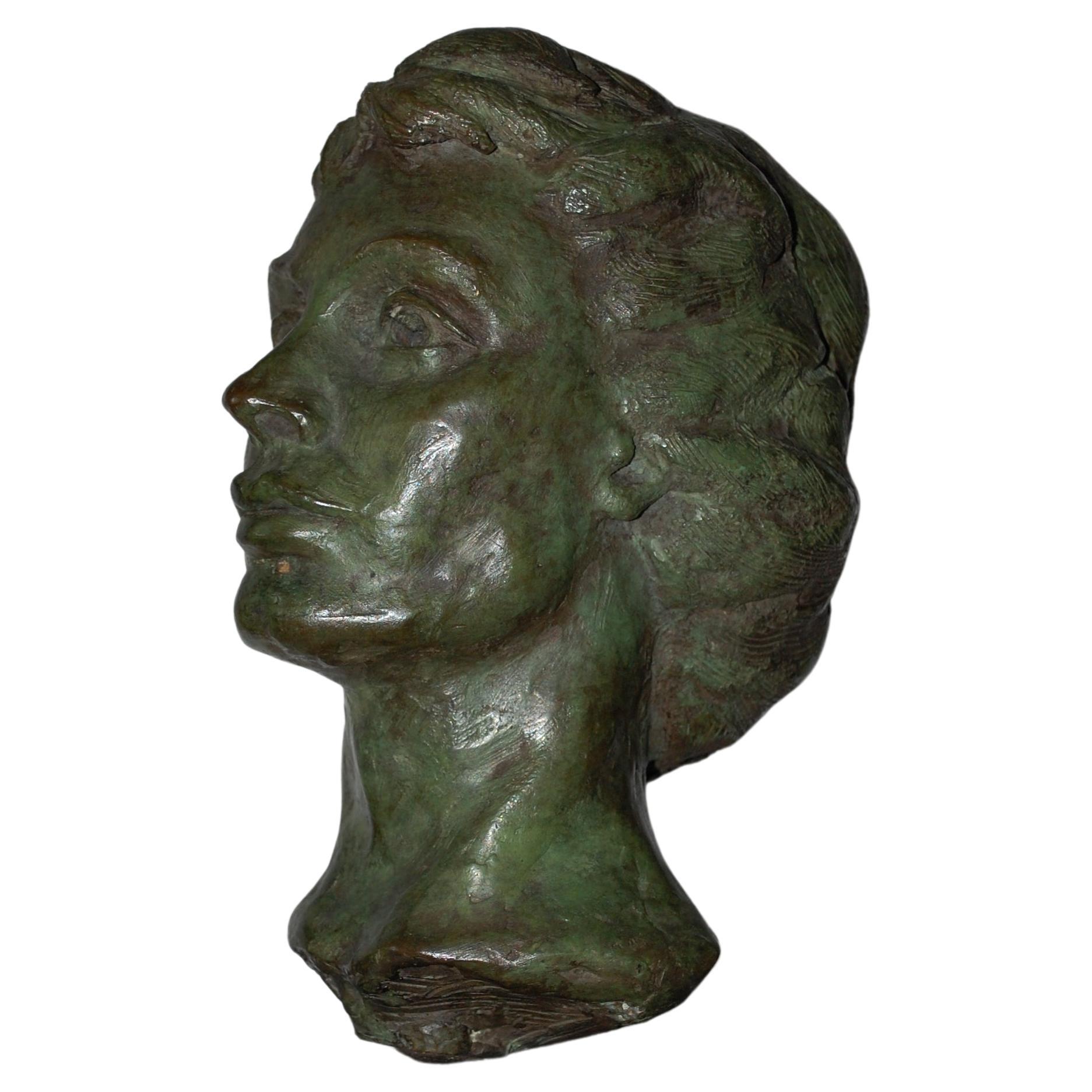 Busto de bronce Elaine - Sculpture Moderno de Zel Burke 