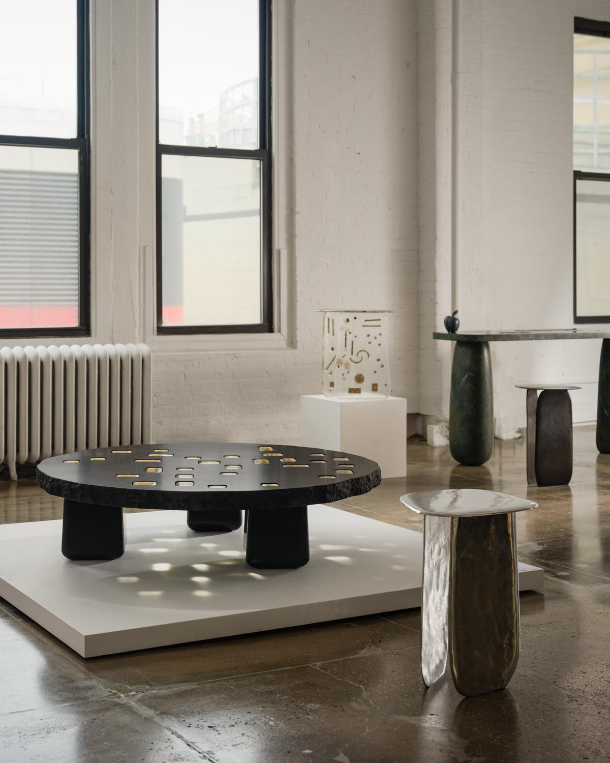 Zel Side Table by Lucas Recchia, Contemporary Brazilian Design For Sale 3