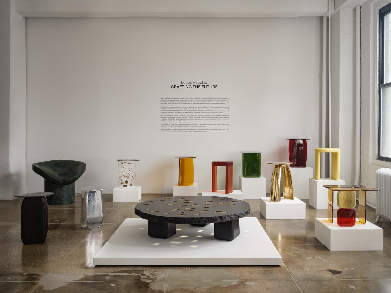 Zel Side Table by Lucas Recchia, Contemporary Brazilian Design For Sale 4