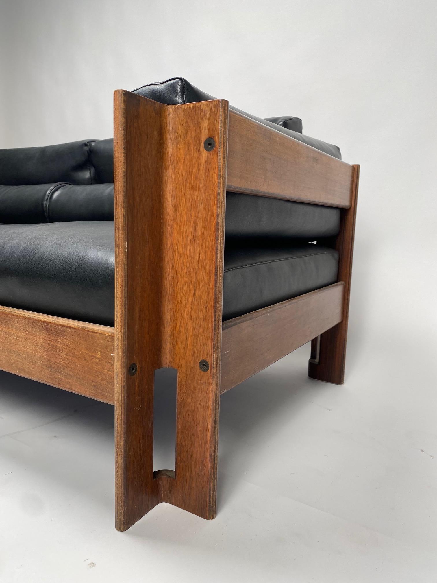 Sofá 'Zelda' de Sergio Asti para Poltrona, Italia, 1962 Madera en venta