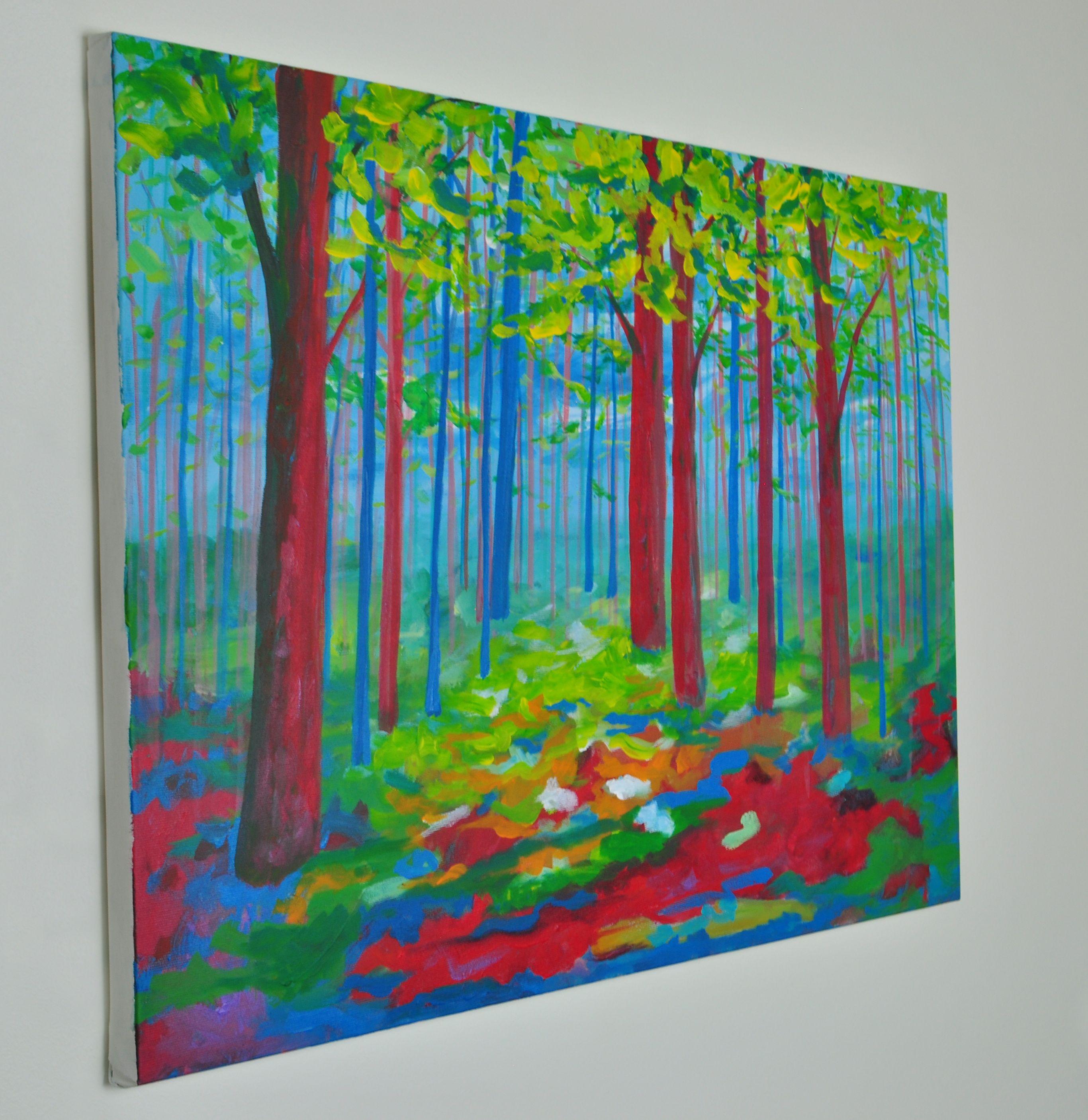 Bois de Boulogne I, Gemälde, Acryl auf Leinwand (Zeitgenössisch), Painting, von Zelie Alice