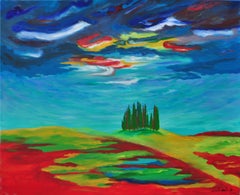Val d'Orcia i, Painting, Acrylic on Canvas