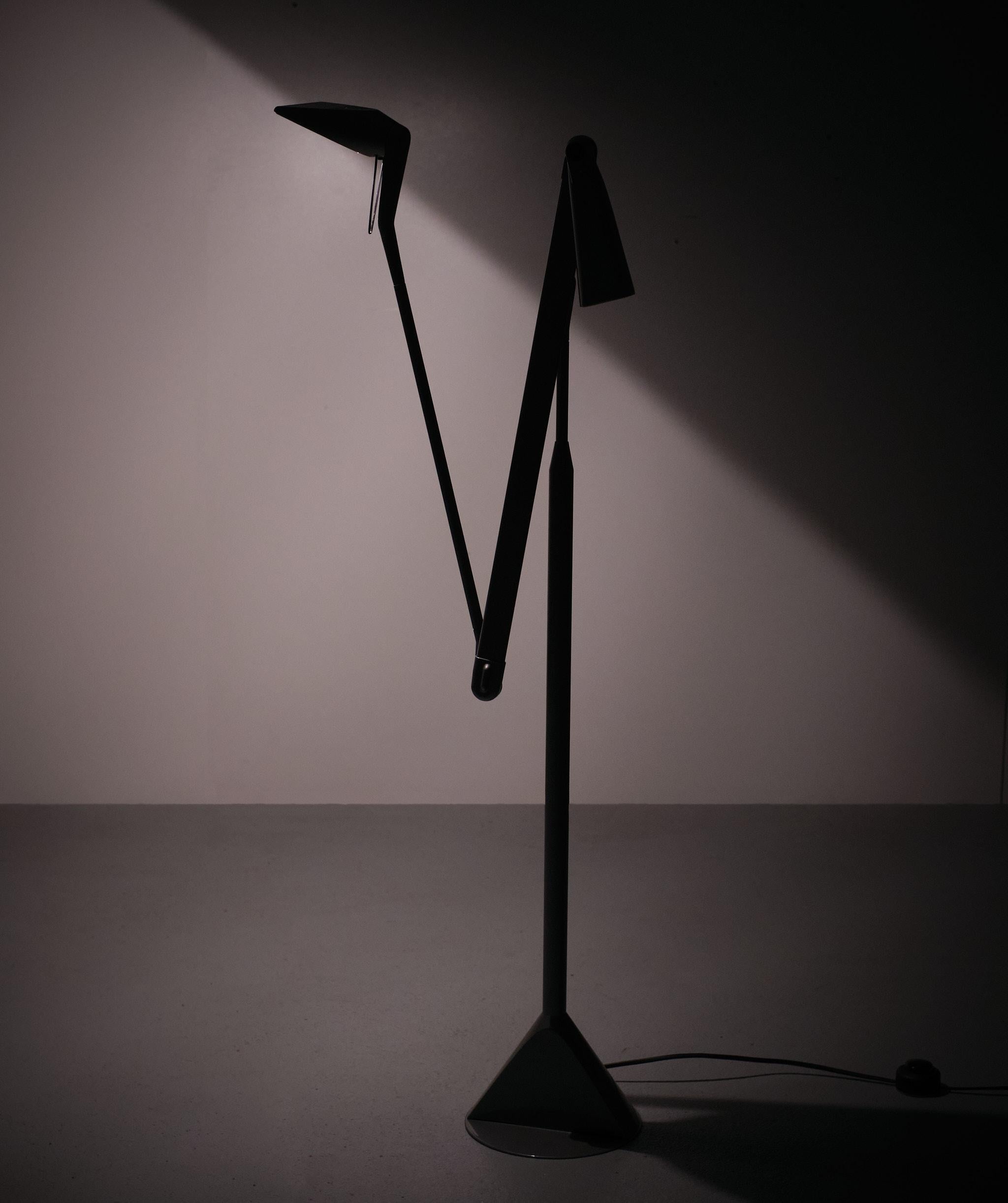 Zelig Terra Counterweight Floor Lamp by Walter Monici for Lumina, 1980s, Italy For Sale 1