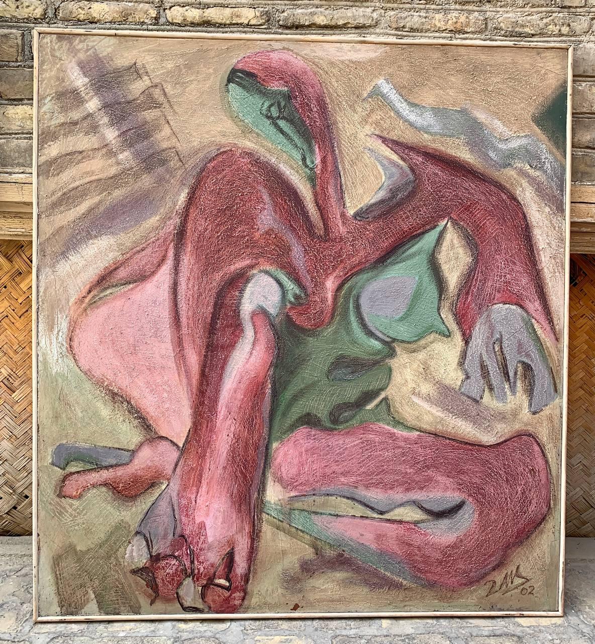 „ Sitzendes Modell“, Ölgemälde 49