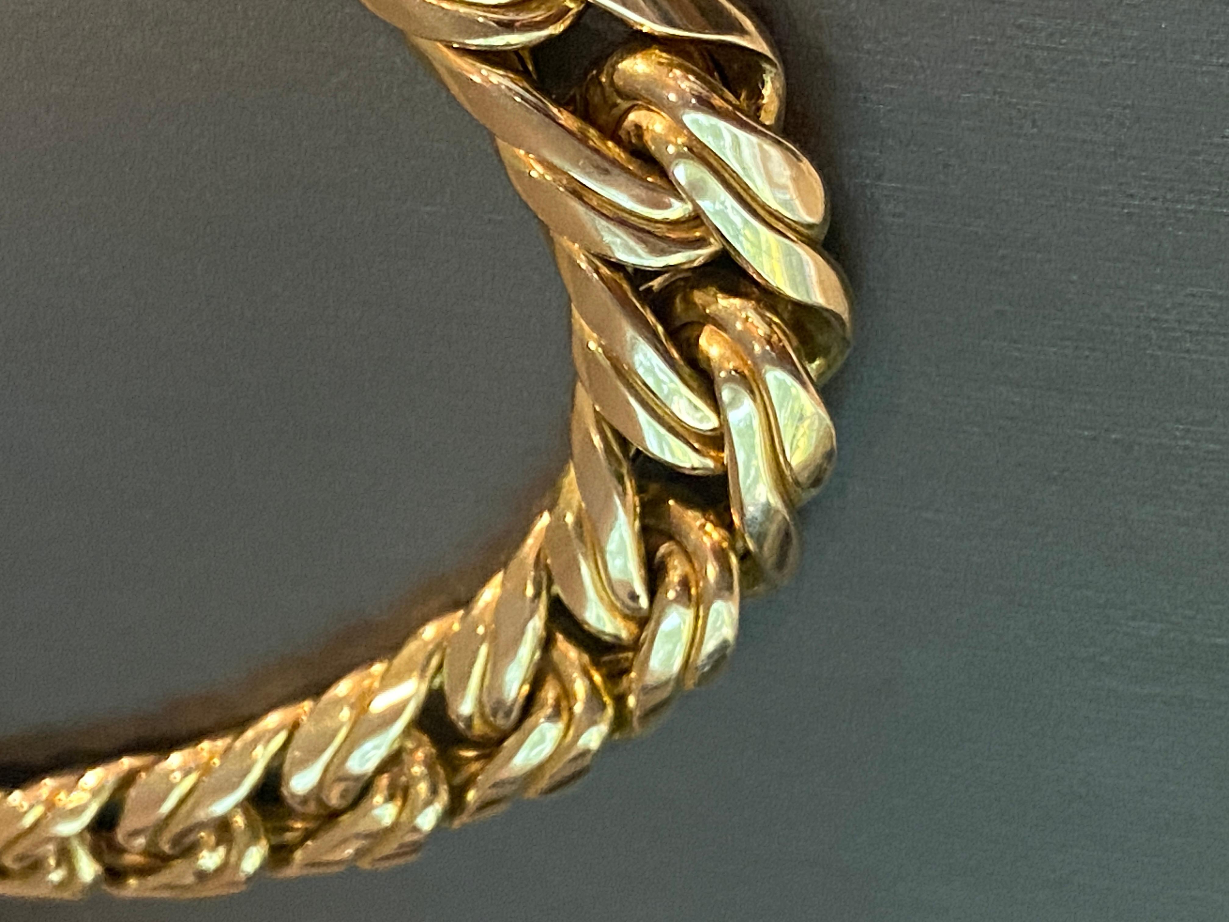 Zelman and Friedman 14k Woven Gold Necklace 1