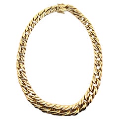 Zelman and Friedman 14k Woven Gold Necklace