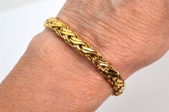 Zelman & Friedman 14 Karat Yellow Gold Wheat Chain Bracelet
