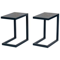 Zelouf + Bell, "Monarch" Pair of End Tables, Ireland, 2015