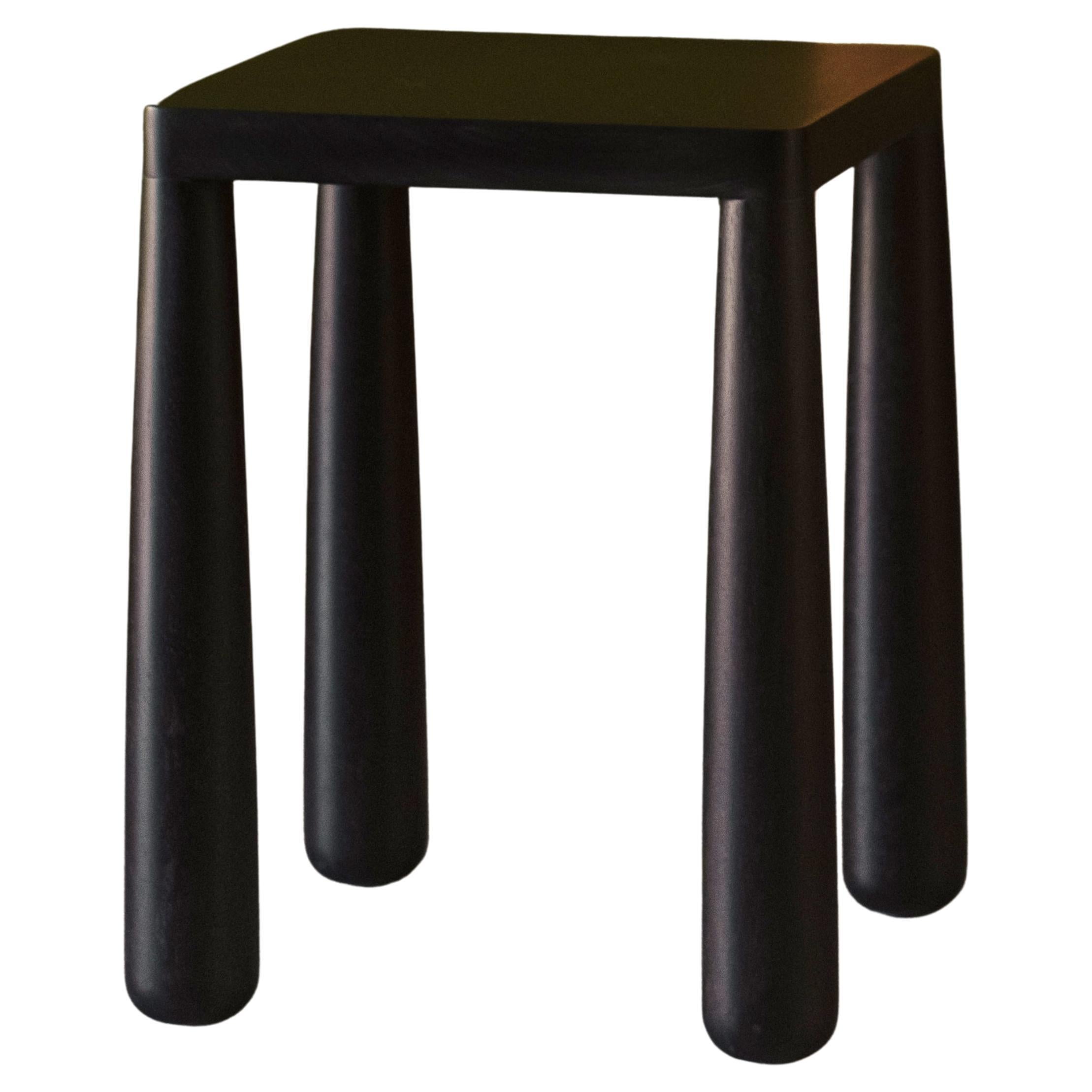 Zem Table Ebonized — Handmade Solid Wood Contemporary Brazilian Design For Sale