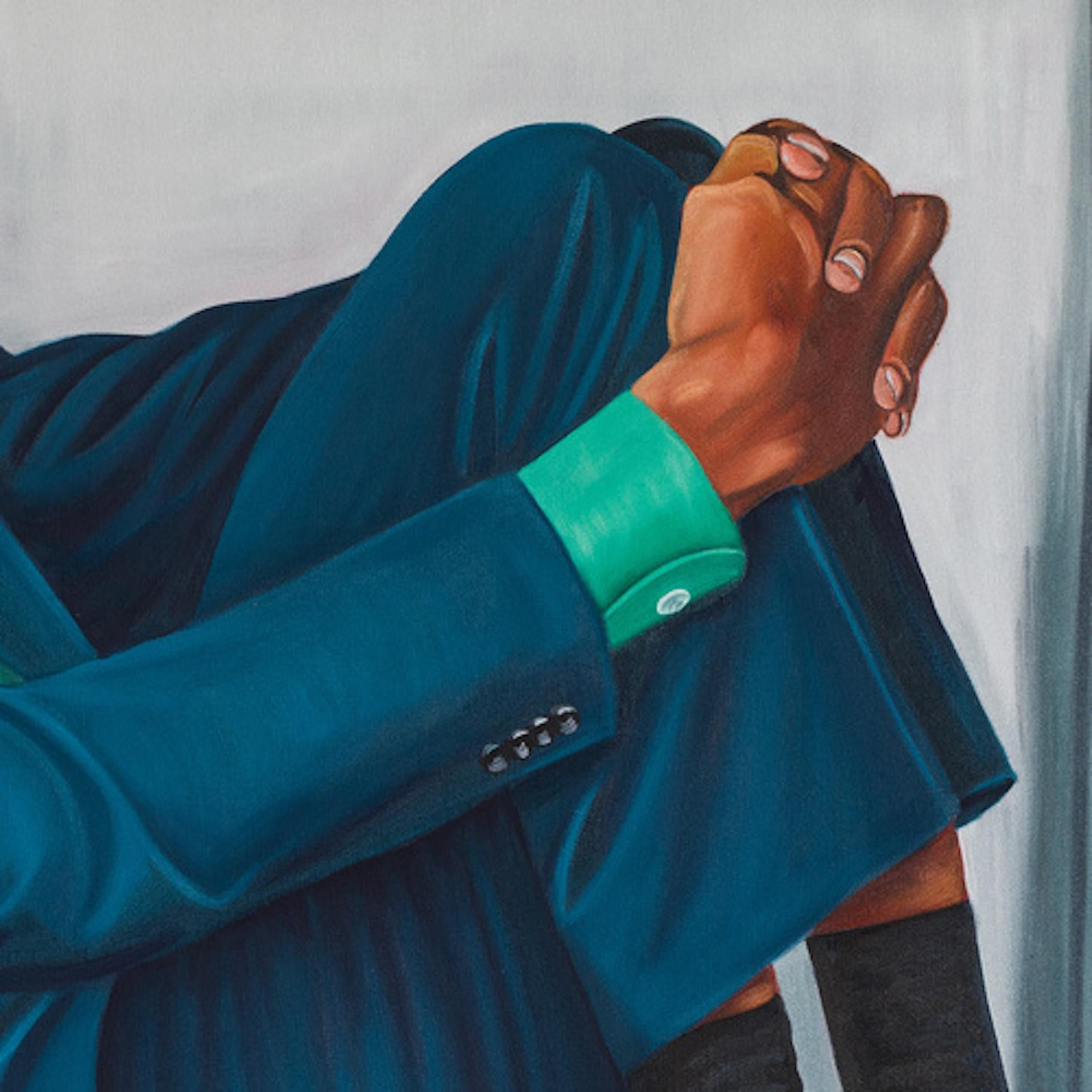 Nella scatola - Painting Contemporaneo di Zemba Luzamba