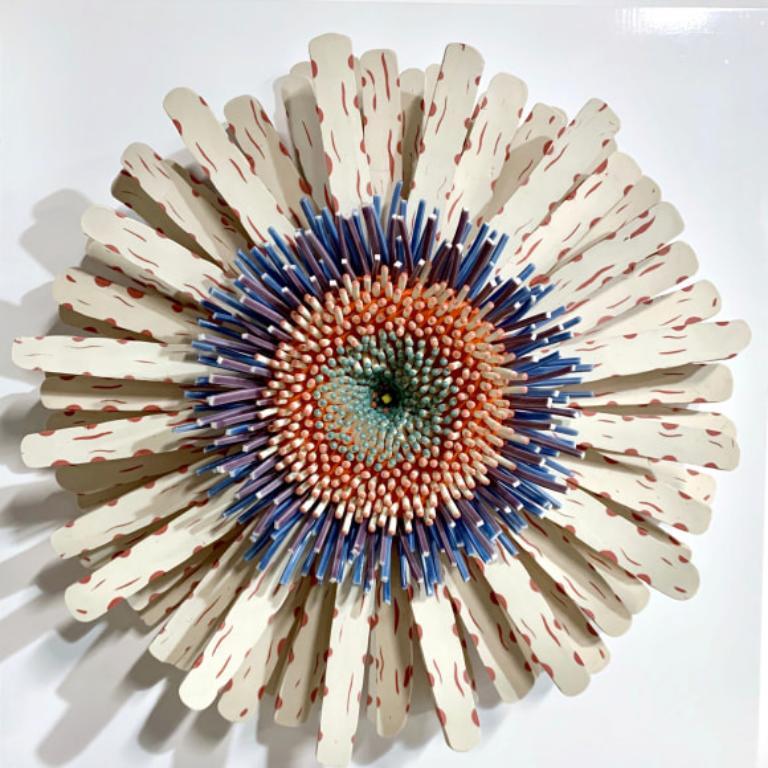 Shards Flower 24 in Porcelain, 2019
