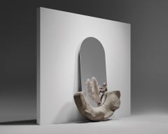 Zemlia Oko Pure Ceramic Frame Wall Mirror by Makhno