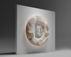 Zemlia Oko Small Ceramic Frame Wall Mirror by Makhno