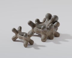 Zemlia Vushka Ceramic Armchair with Footstool by Makhno