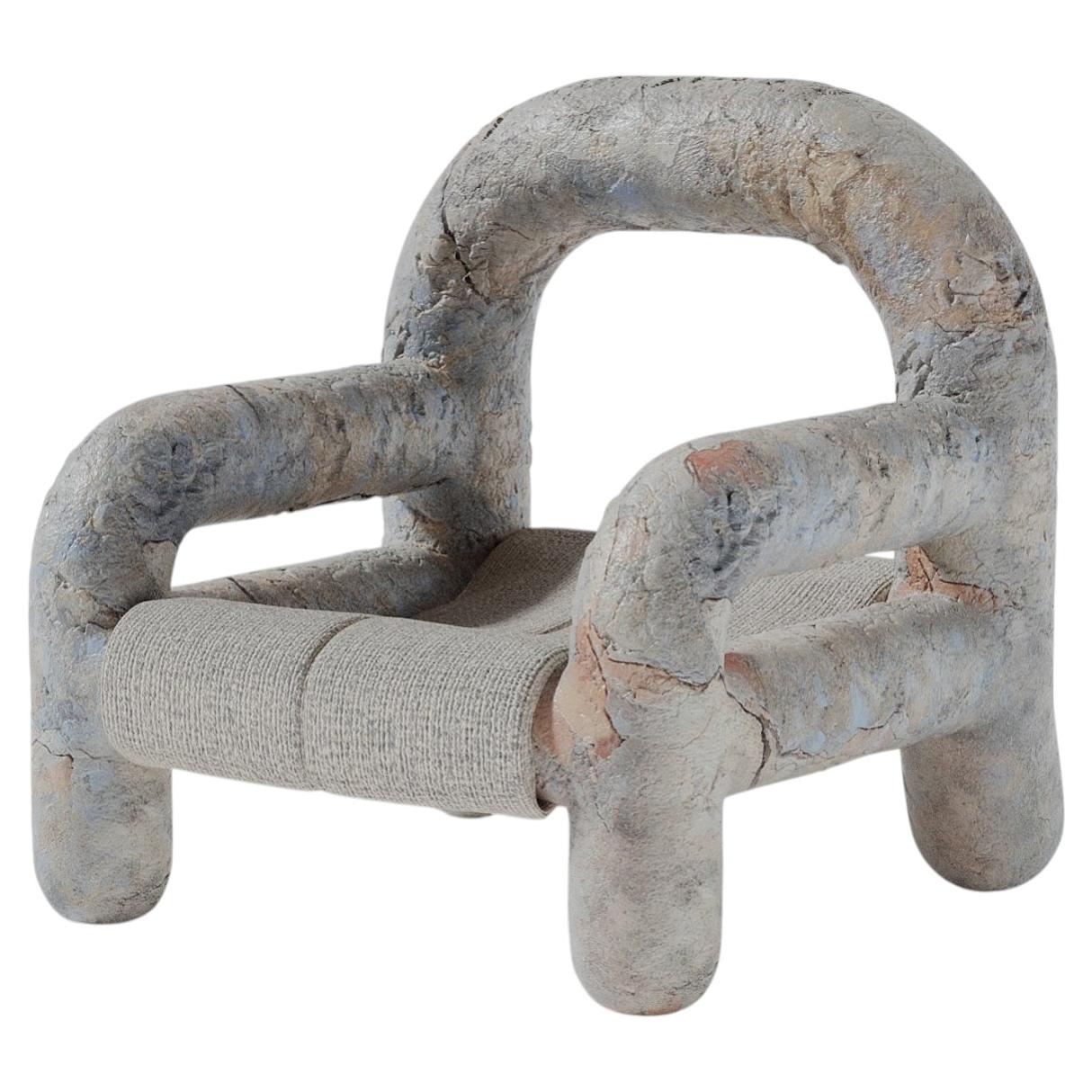 Zemlia Zmiy Ceramic Armchair by Makhno For Sale