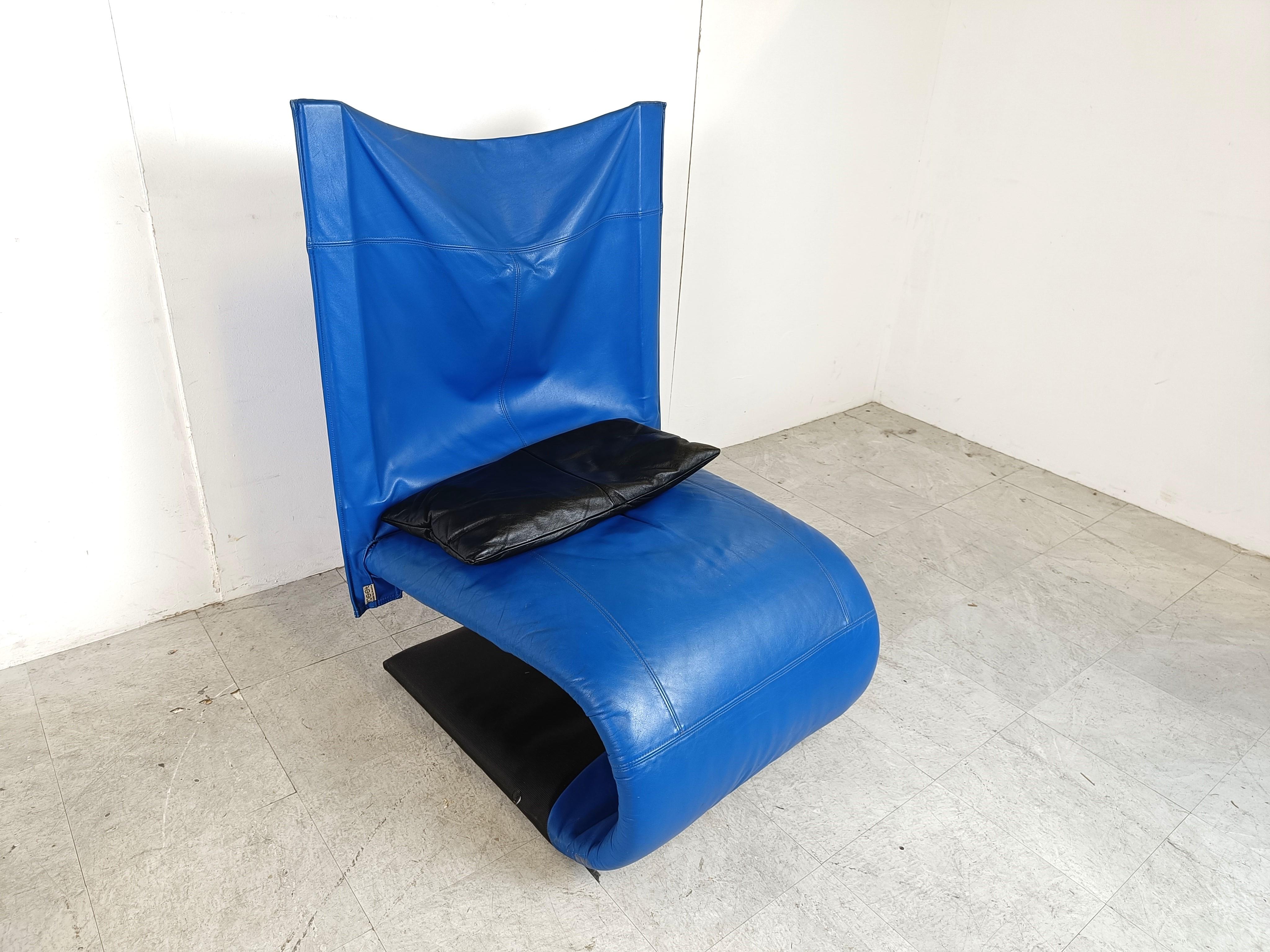 Zen Armchair with Footstool by Claude Brisson for Ligne Roset, France, 1980s For Sale 2
