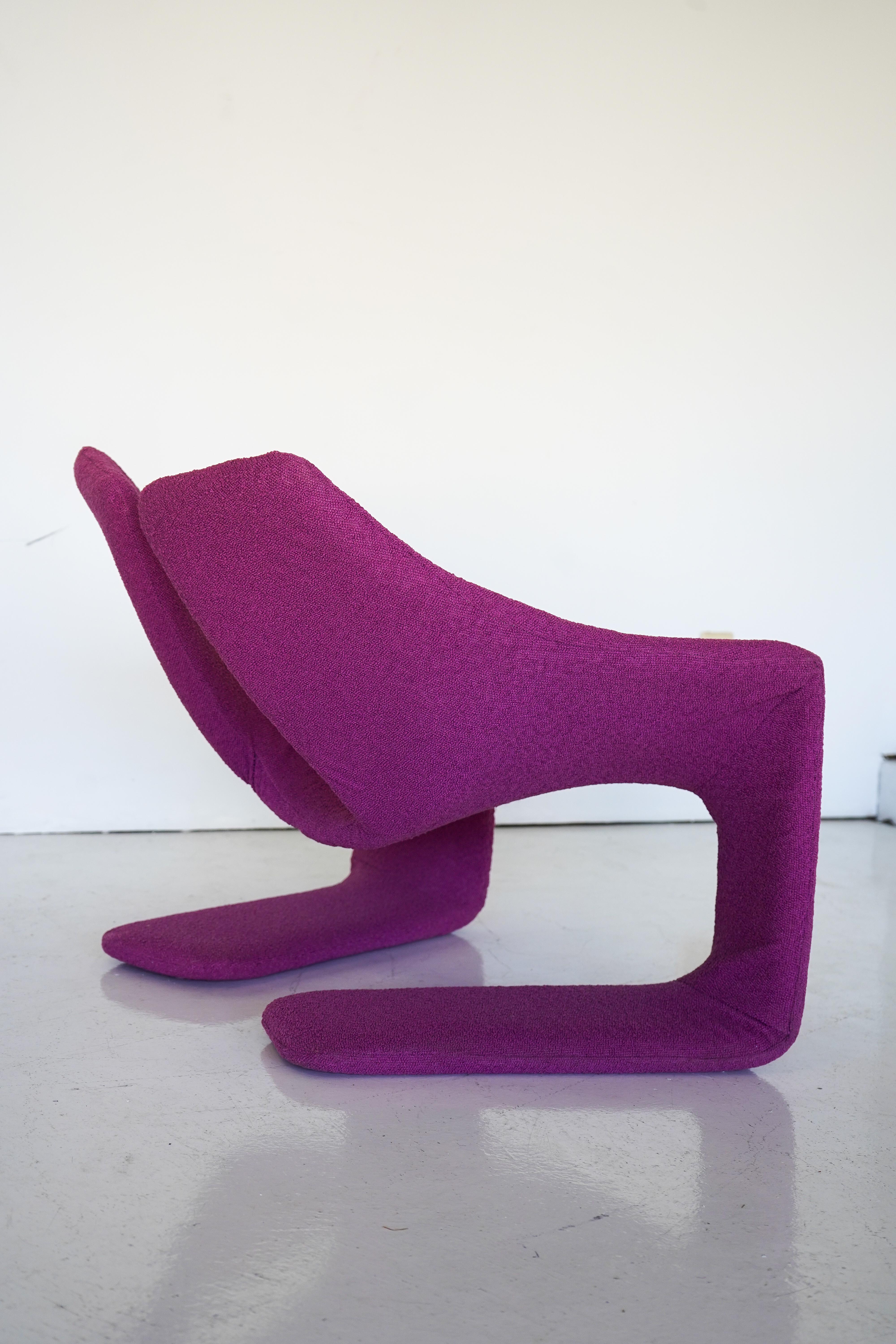 Post-Modern Zen Chair, Kwok Hoi Chan for Steiner Paris, 1968