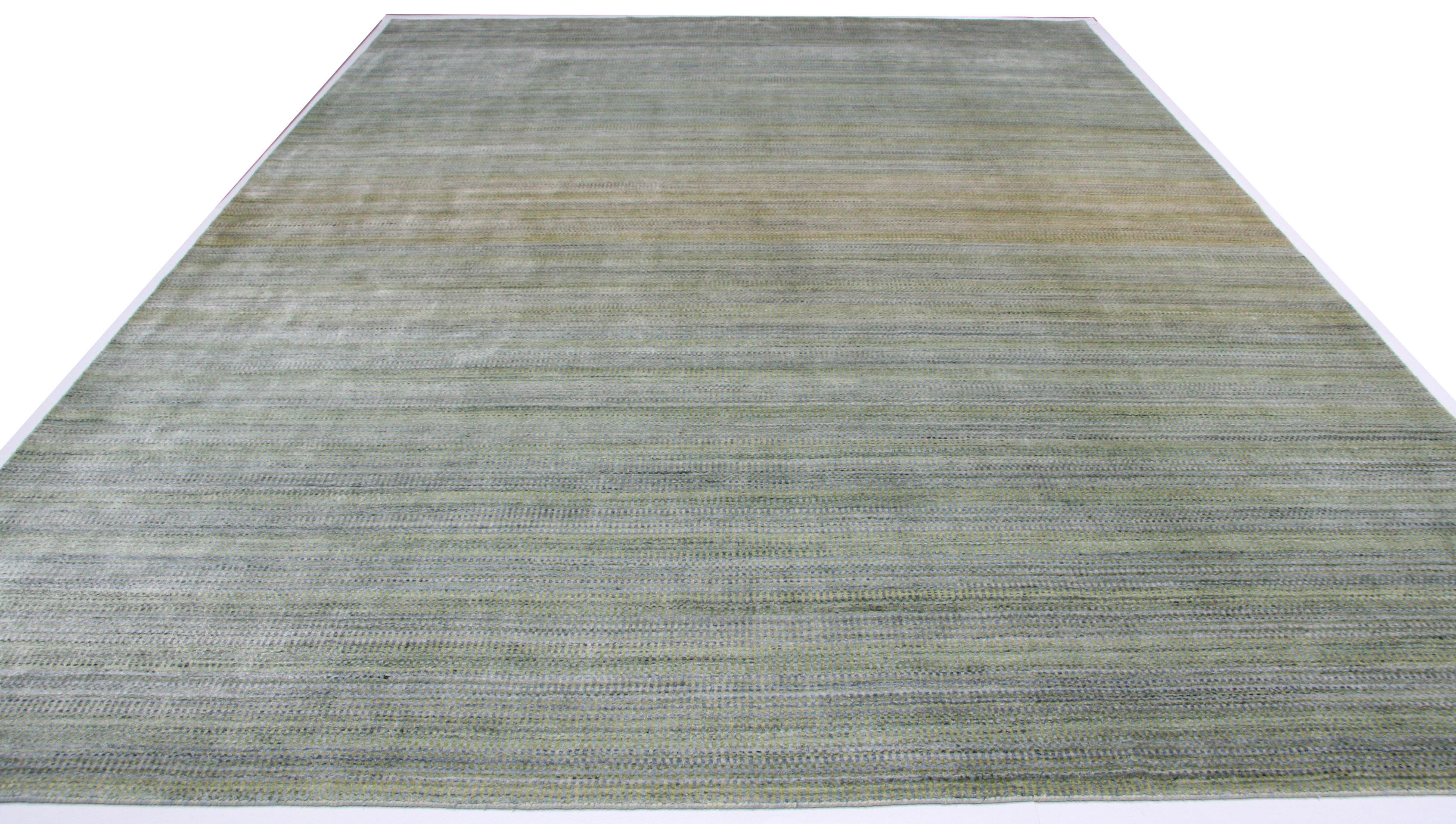 Create a calming atmosphere in any space with this cool silver variation of the popular Zen Collection rugs. Wool/viscose blend for comfort and durability. Hand knotted in India. Made using natural vegetal dyes. 

Additional sizes available.