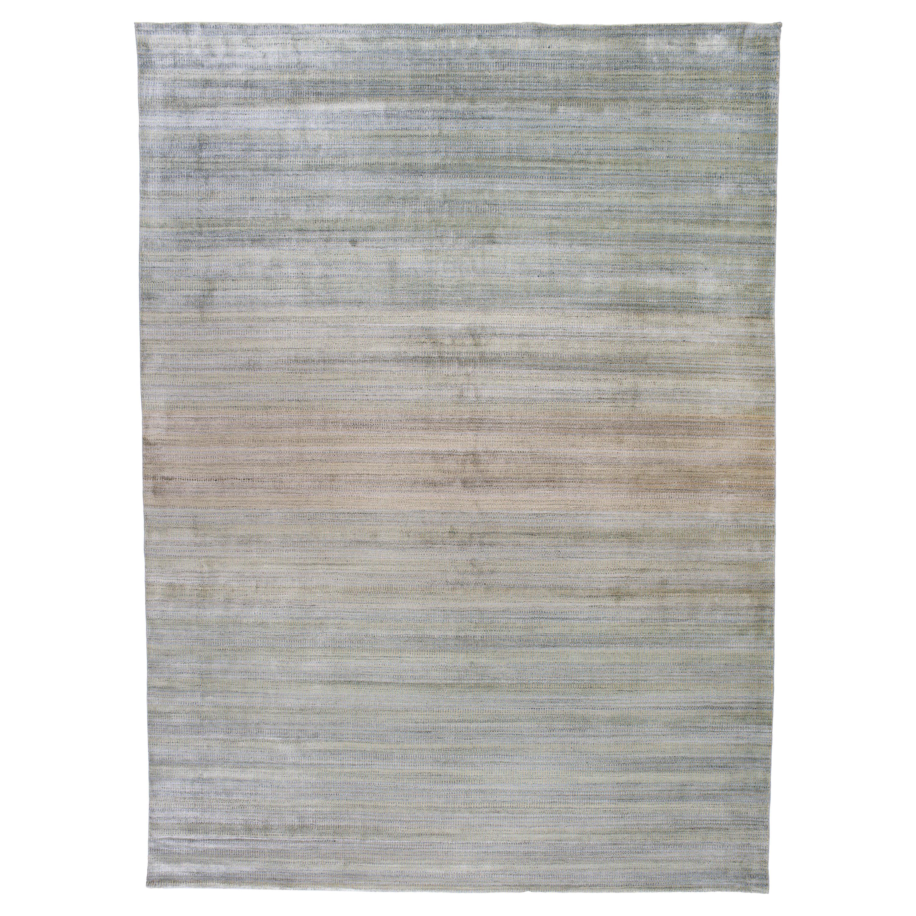Zen Collection Green Rug For Sale at 1stdibs