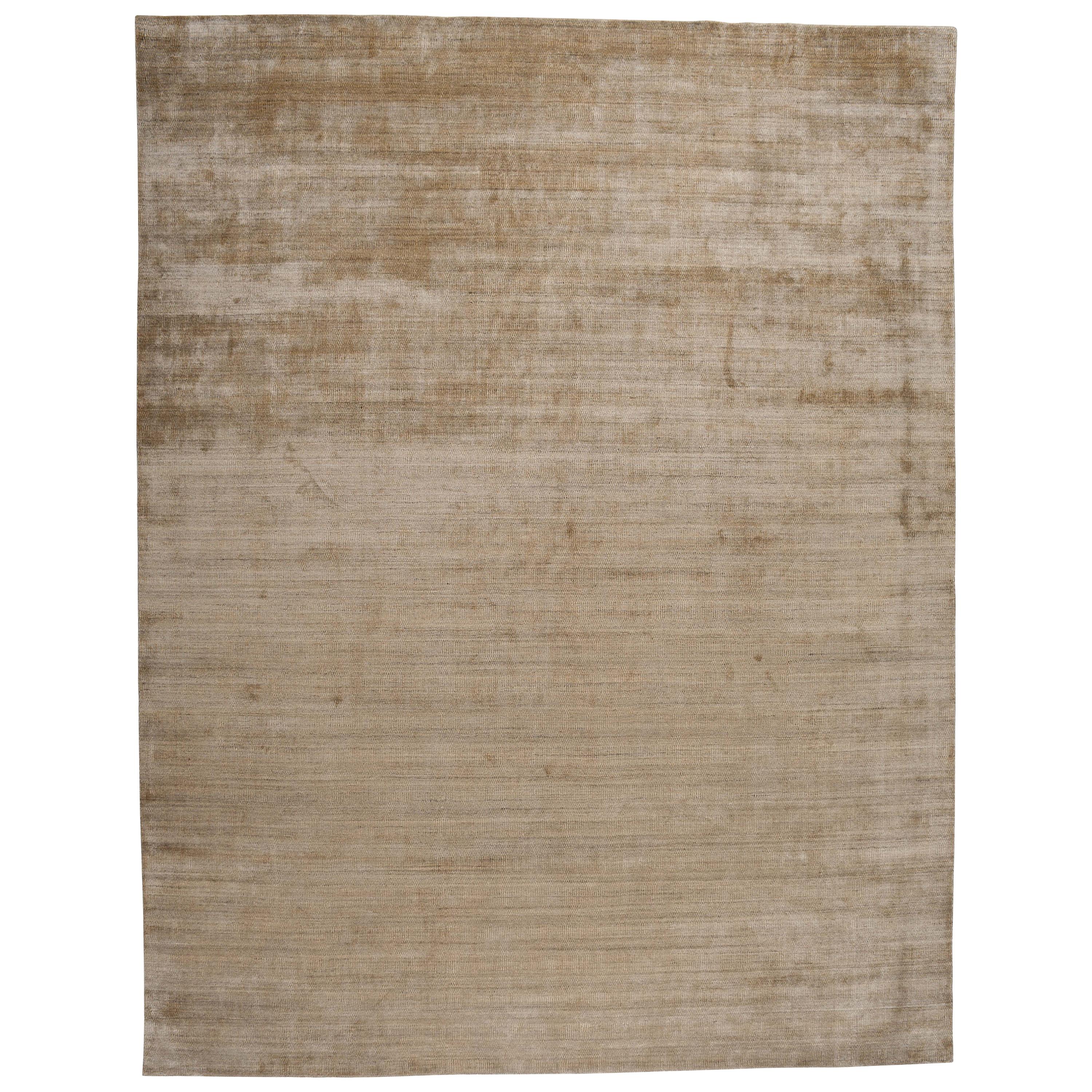 Zen Collection Rug in Gold For Sale