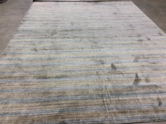 Zen Collection Rug in Striated Denim