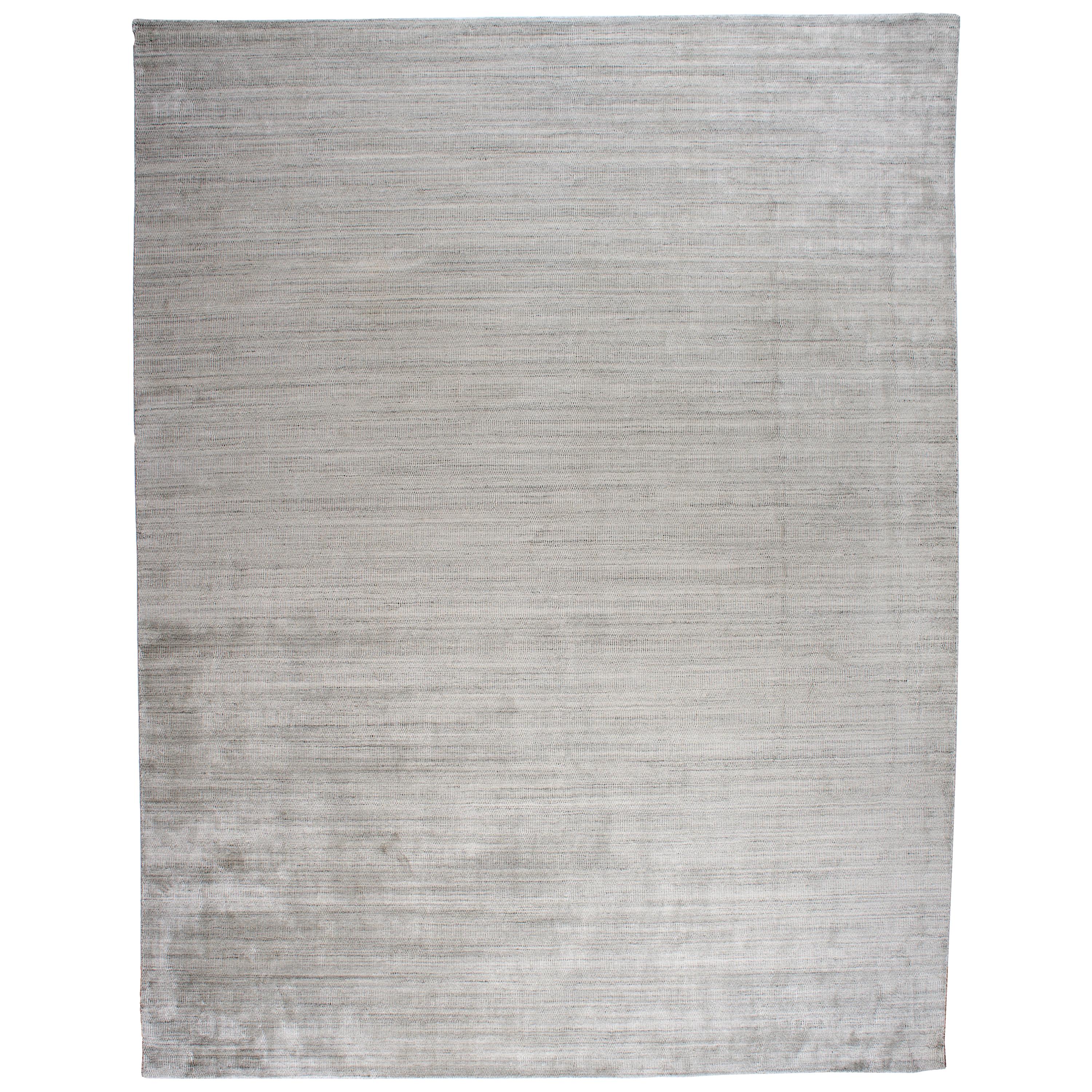 Zen Collection Silver Rug For Sale