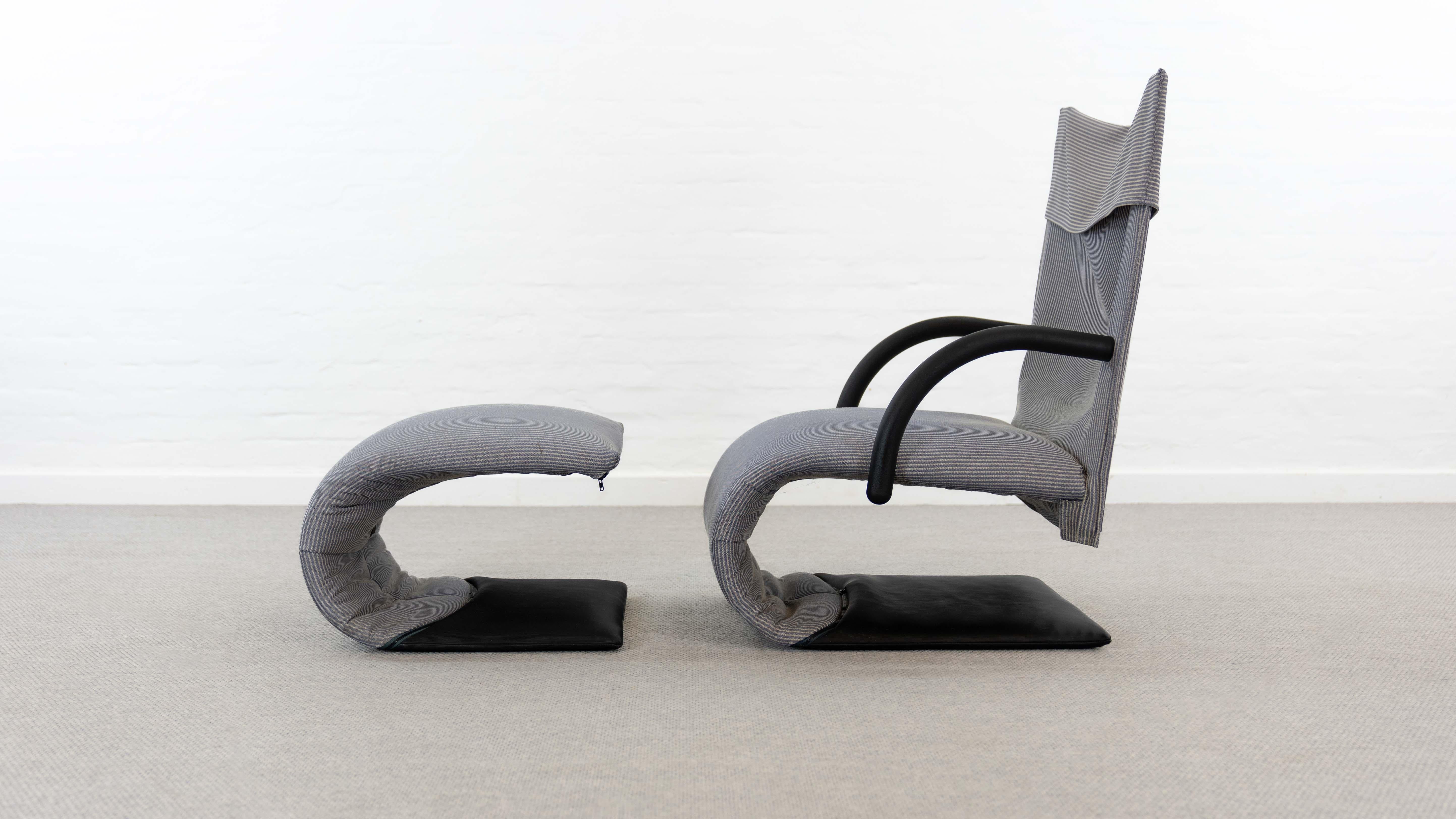 Sillón ZEN con reposapiés de Claude Brisson para Ligne Roset Francés en venta