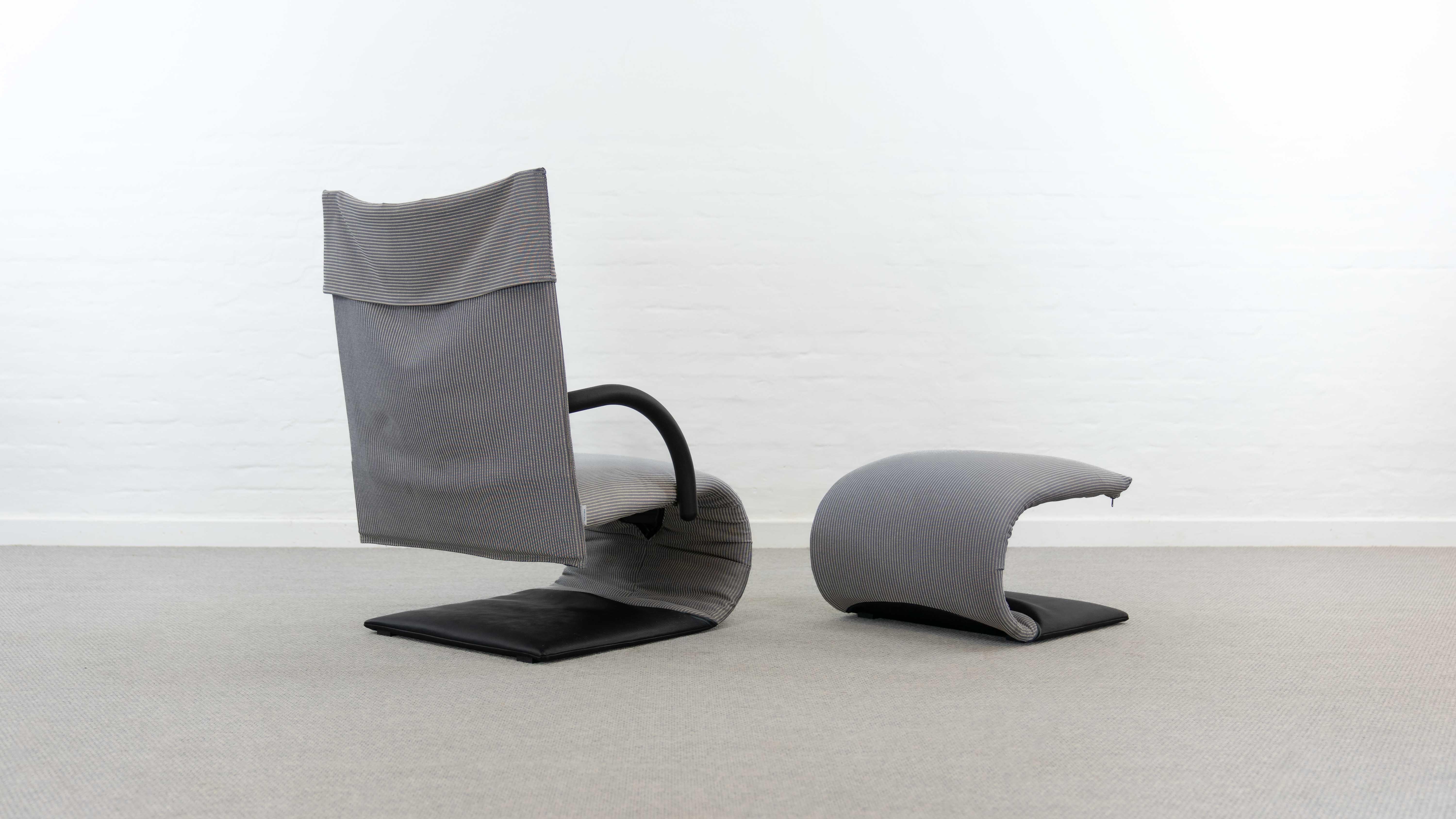 Sillón ZEN con reposapiés de Claude Brisson para Ligne Roset en Bastante bueno estado para la venta en Halle, DE