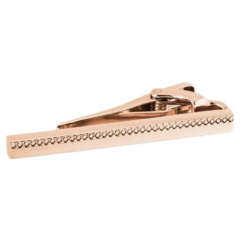 Zen Lang  Krawattenklammer mit Roségold-Finish