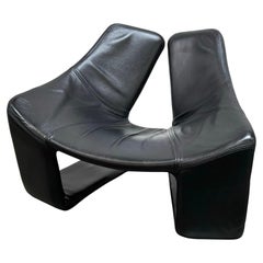 "Zen" Lounge Chair by by Kwok Hoi Chan for Steiner Paris, circa 1970