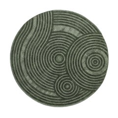 Zen Muschio Round Rug by Sitap Carpet Couture Italia