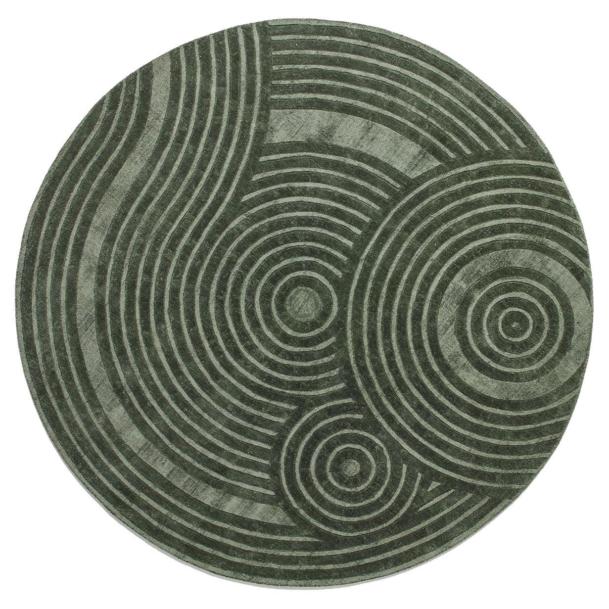 Alfombra redonda Zen Muschio by Sitap Carpet Couture Italia
